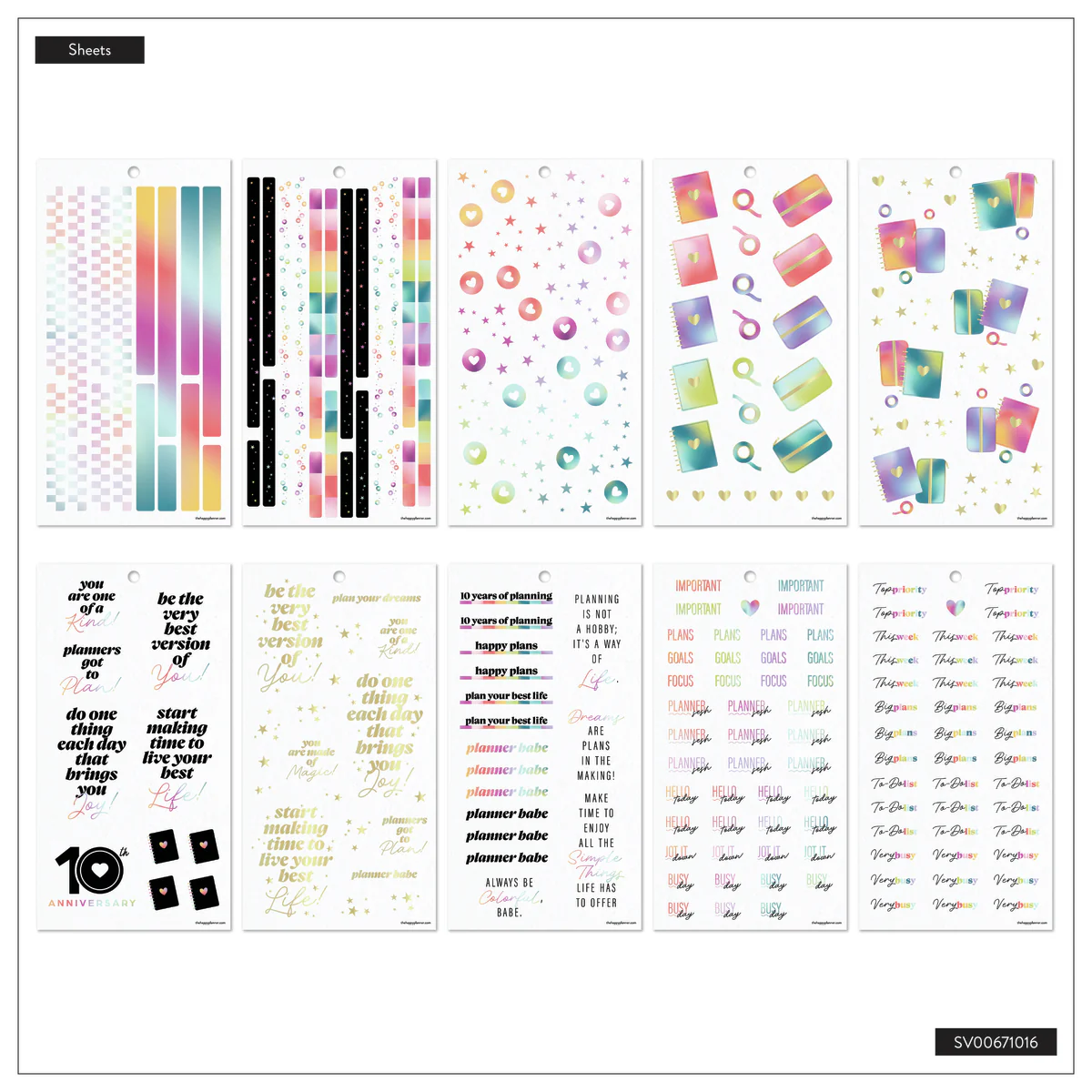 10 Years of Happy - Value Pack Sticker Book - Image 11