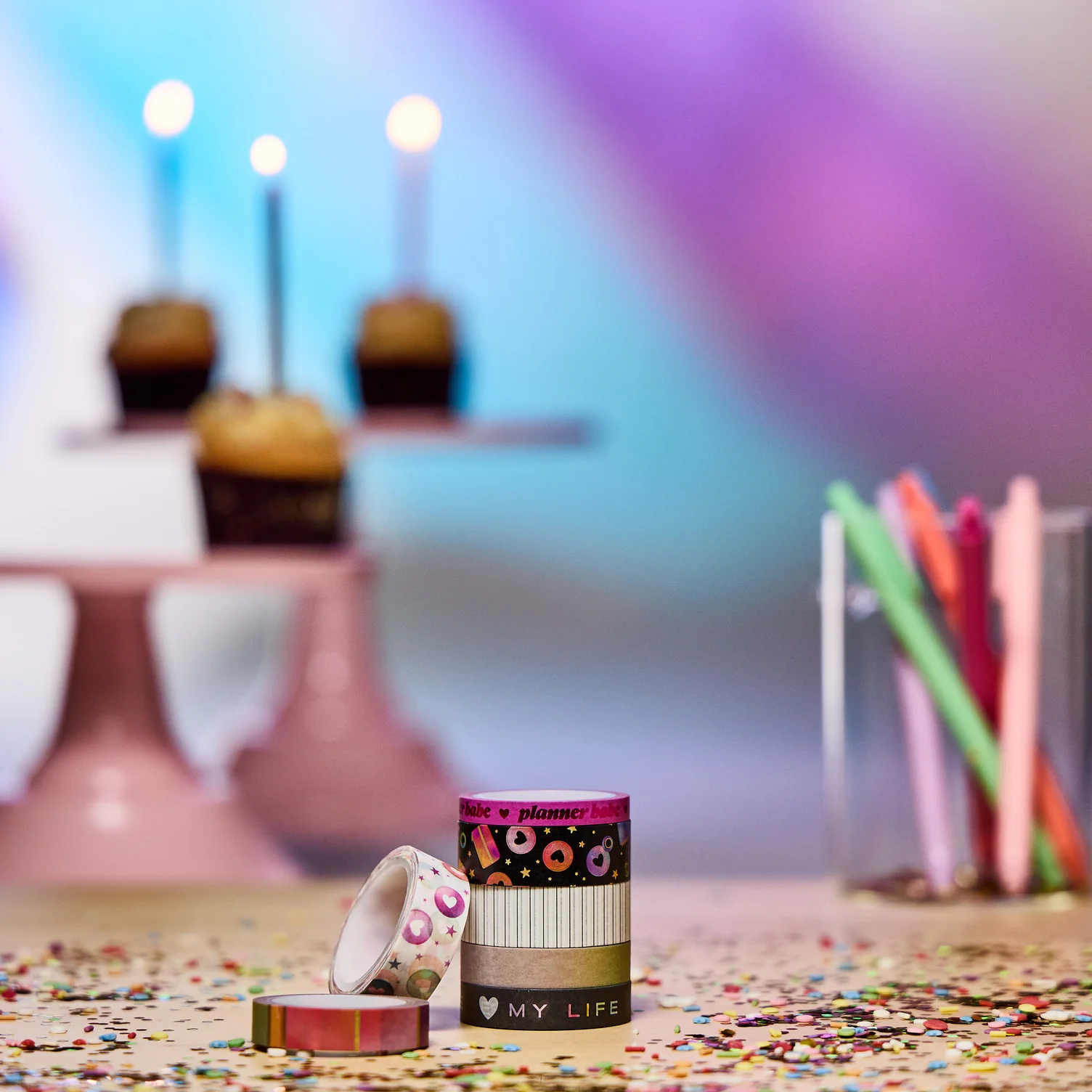 10 Years of Happy - Washi Tape - 7 Pack - Image 3