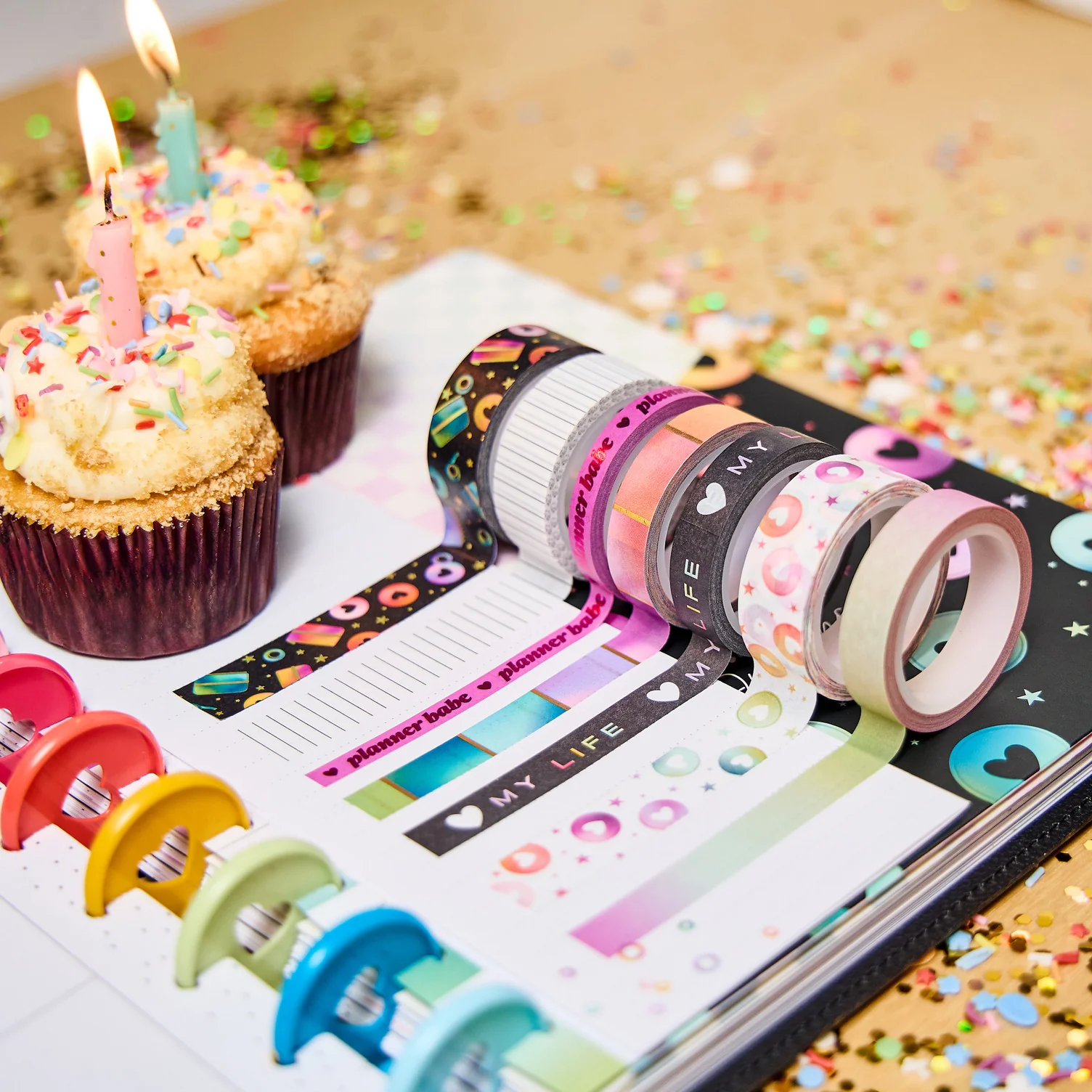 10 Years of Happy - Washi Tape - 7 Pack - Image 4