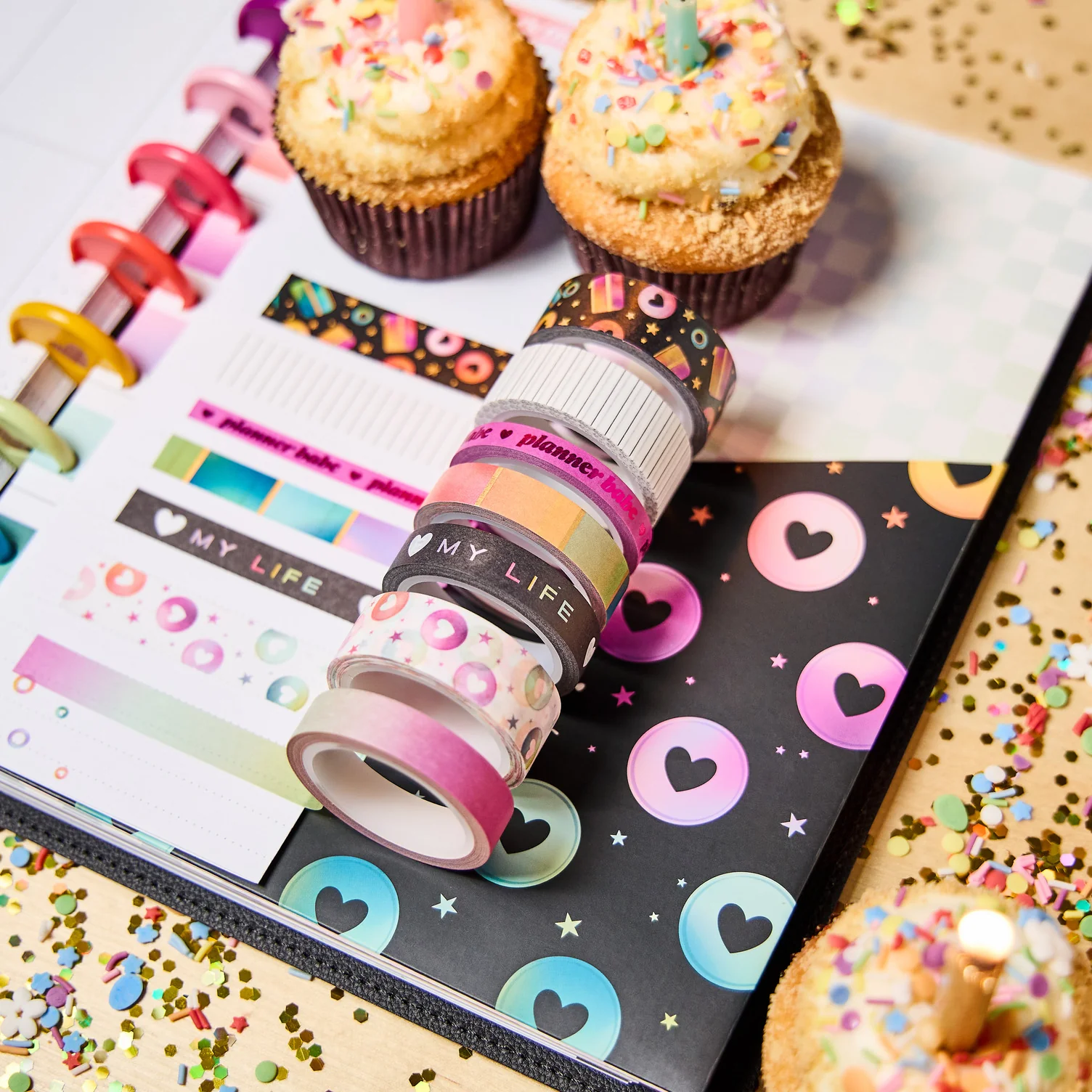 10 Years of Happy - Washi Tape - 7 Pack - Image 5