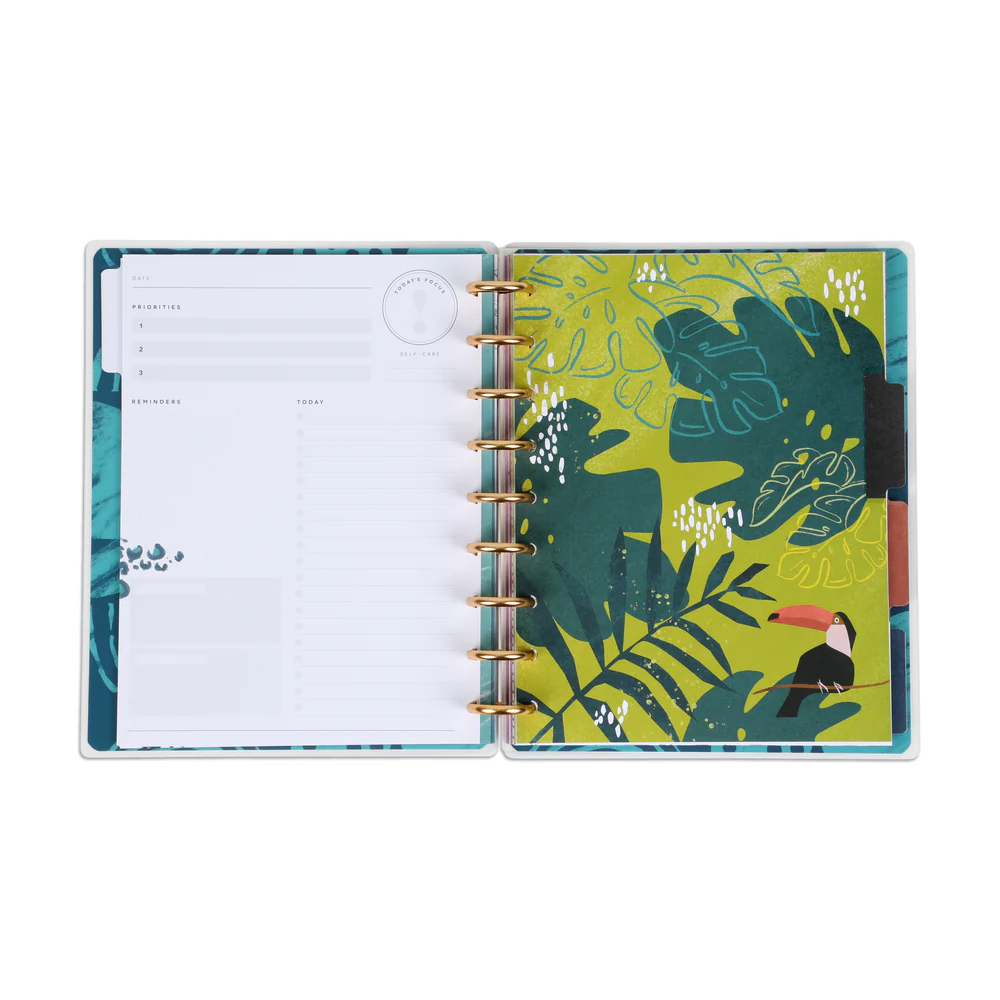 Undated DELUXE Tropical Boho Happy Planner - Classic Daily Layout - 4 Months - Image 2