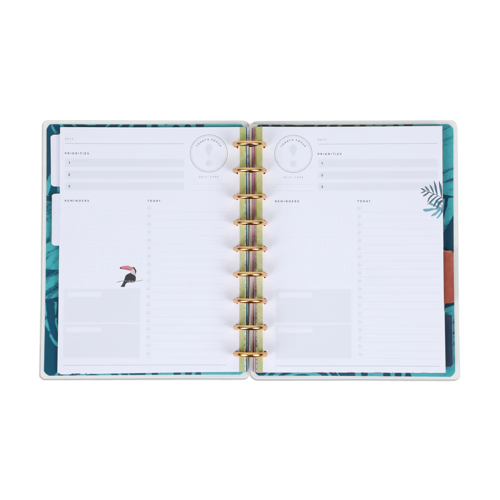 Undated DELUXE Tropical Boho Happy Planner - Classic Daily Layout - 4 Months - Image 4