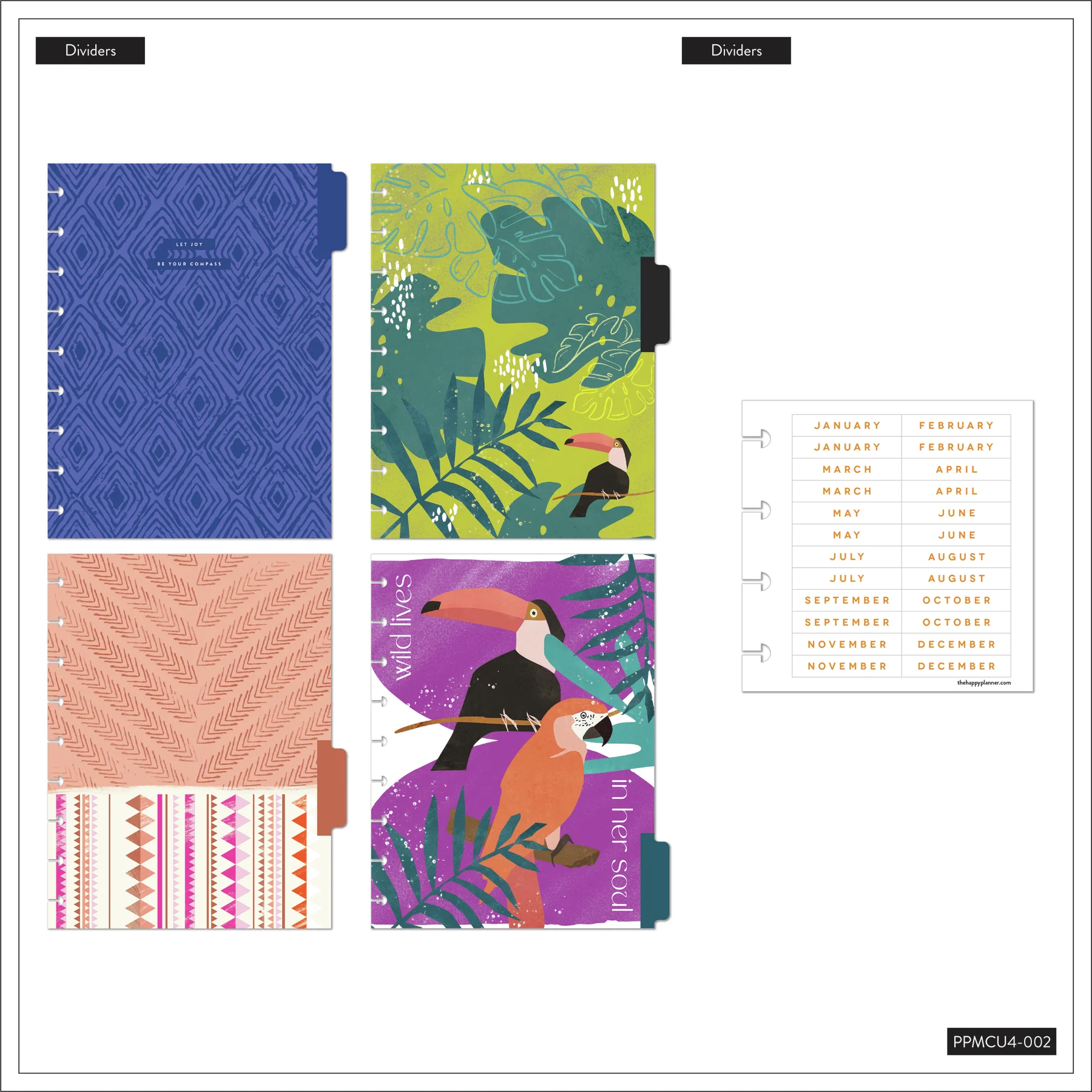 Undated DELUXE Tropical Boho Happy Planner - Classic Daily Layout - 4 Months - Image 6
