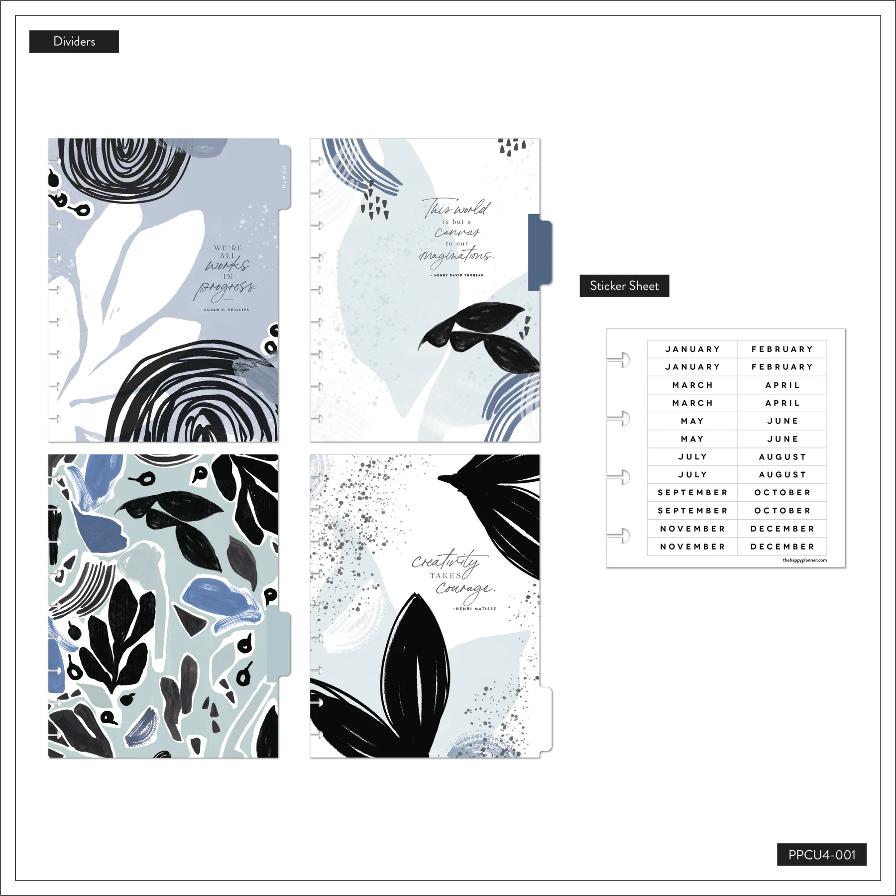 Undated Funky Abstracts Happy Planner - Classic Daily Layout - 4 Months - Image 8