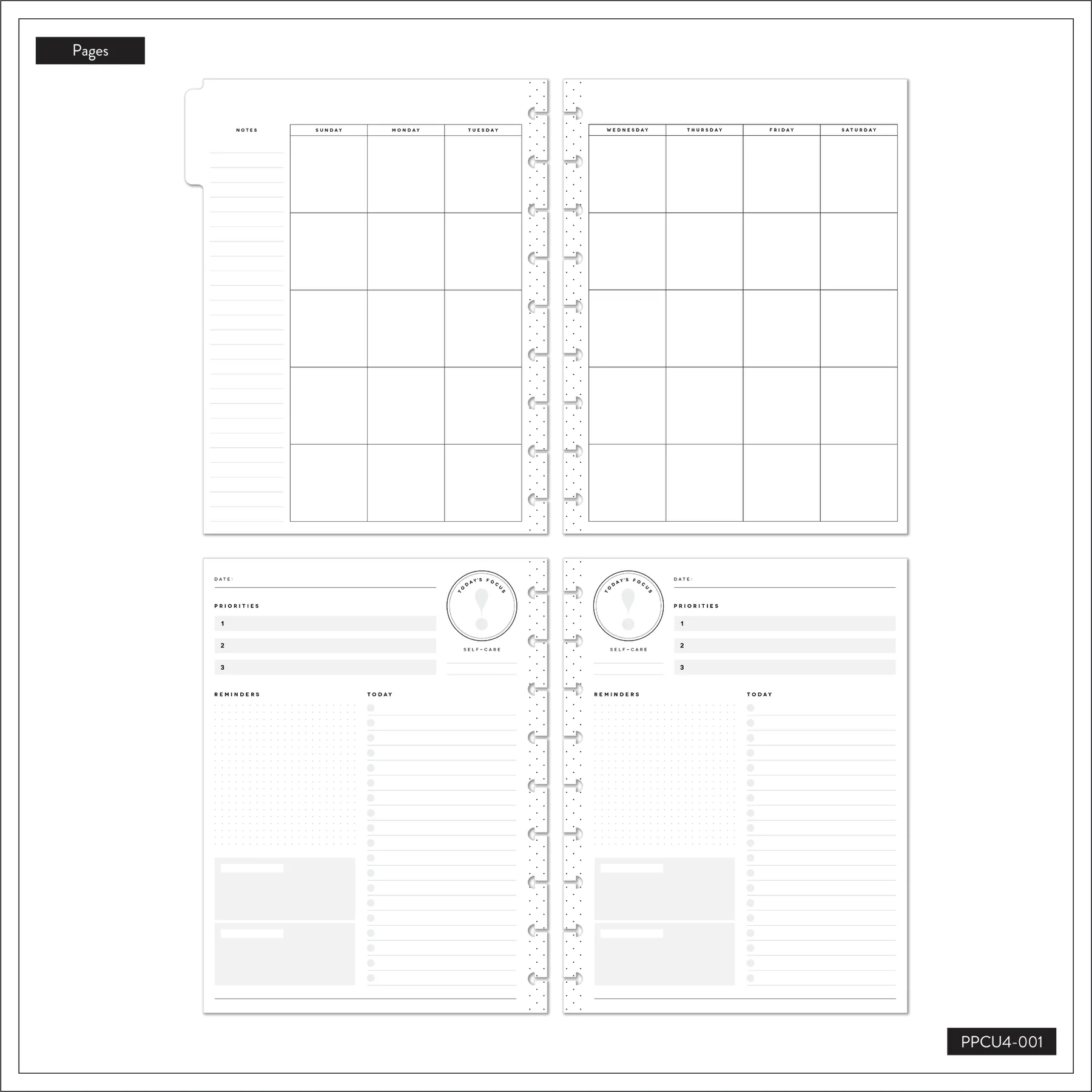 Undated Funky Abstracts Happy Planner - Classic Daily Layout - 4 Months - Image 9