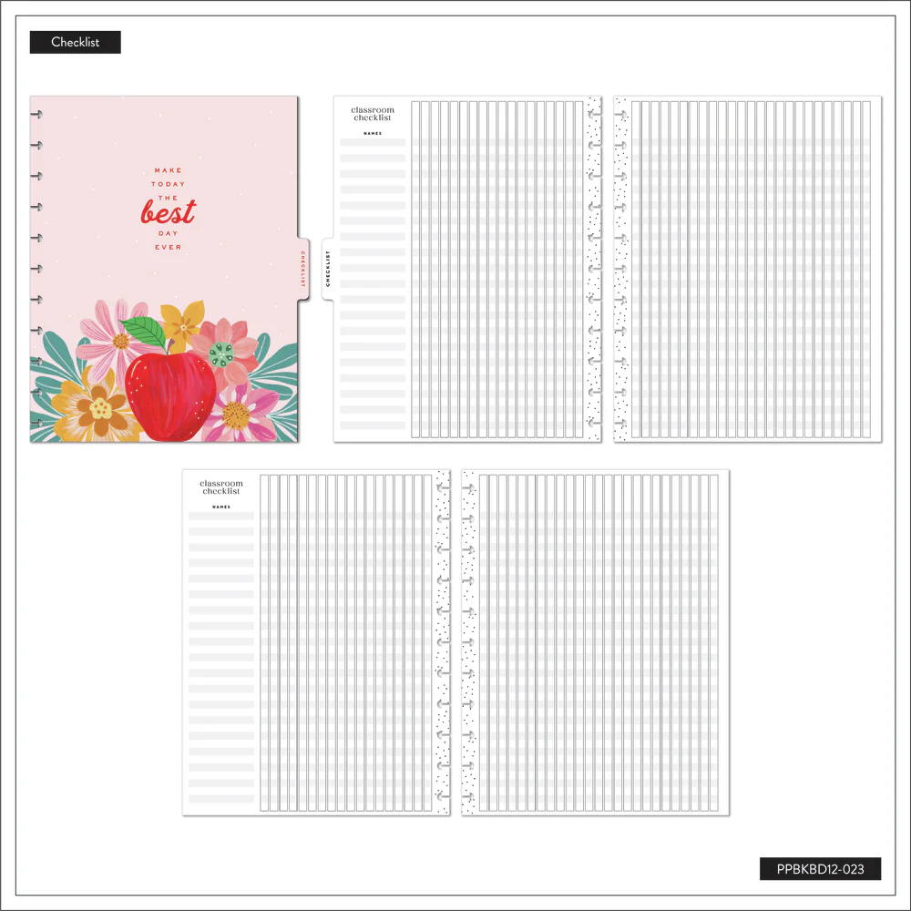 2024 Books & Blooms Teacher Happy Planner Box Kit - Big Teacher Layout  - 12 Months - Image 10