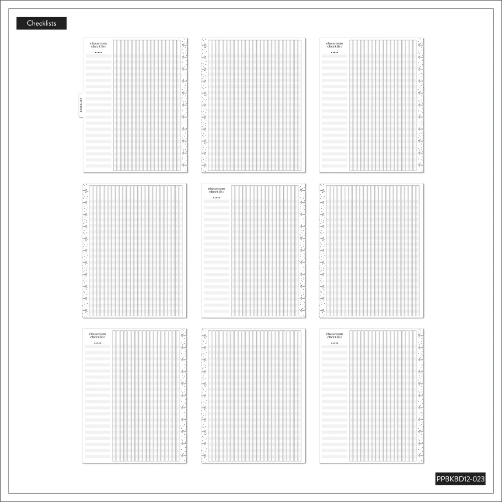 2024 Books & Blooms Teacher Happy Planner Box Kit - Big Teacher Layout  - 12 Months - Image 11