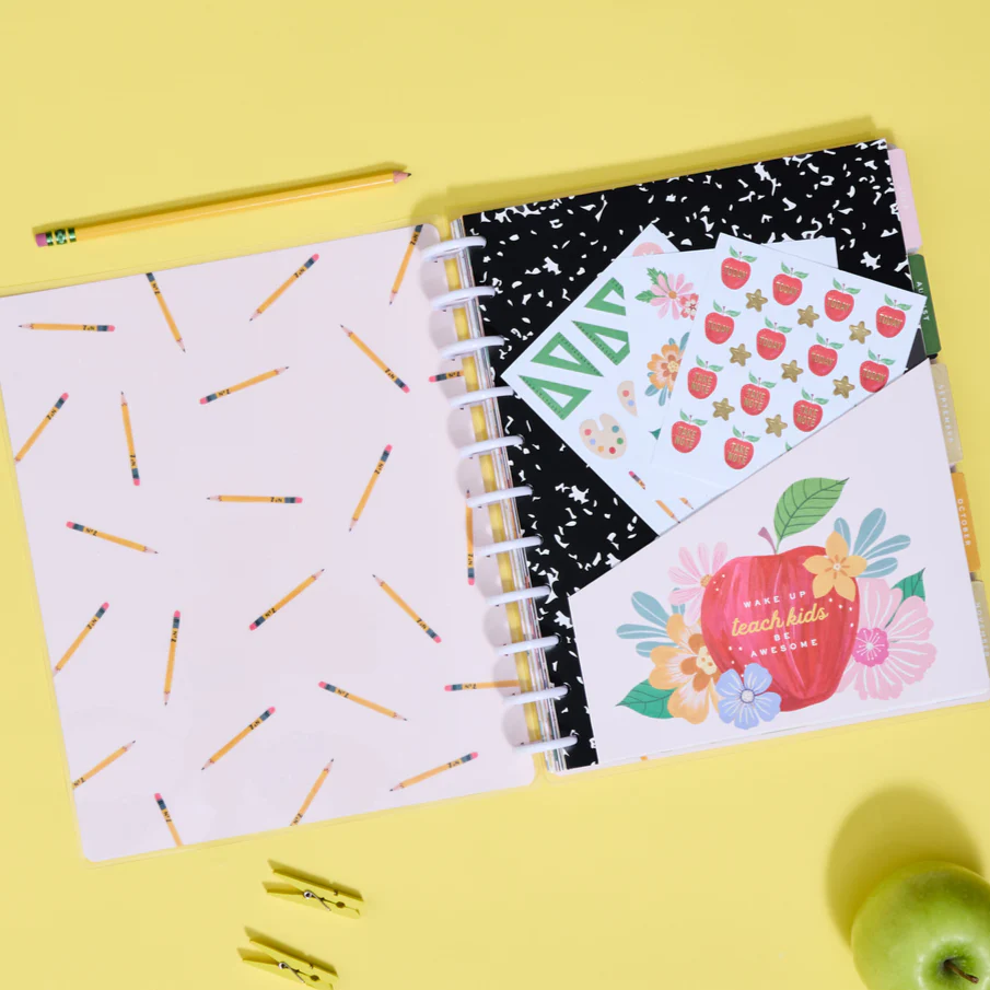 2024 Books & Blooms Teacher Happy Planner Box Kit - Big Teacher Layout  - 12 Months - Image 2