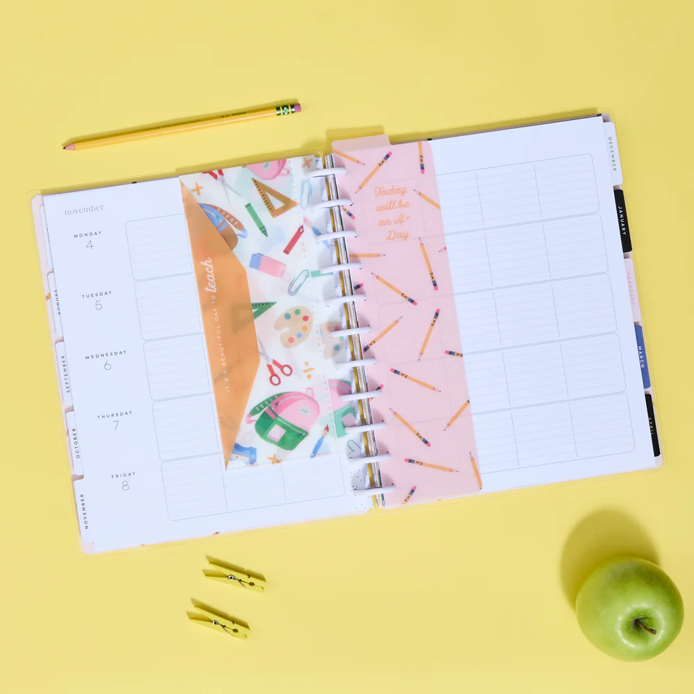 2024 Books & Blooms Teacher Happy Planner Box Kit - Big Teacher Layout  - 12 Months - Image 4