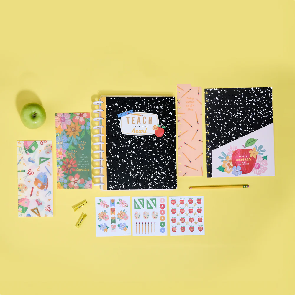 2024 Books & Blooms Teacher Happy Planner Box Kit - Big Teacher Layout  - 12 Months - Image 5