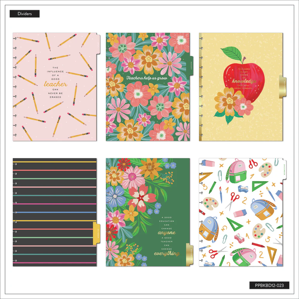 2024 Books & Blooms Teacher Happy Planner Box Kit - Big Teacher Layout  - 12 Months - Image 7