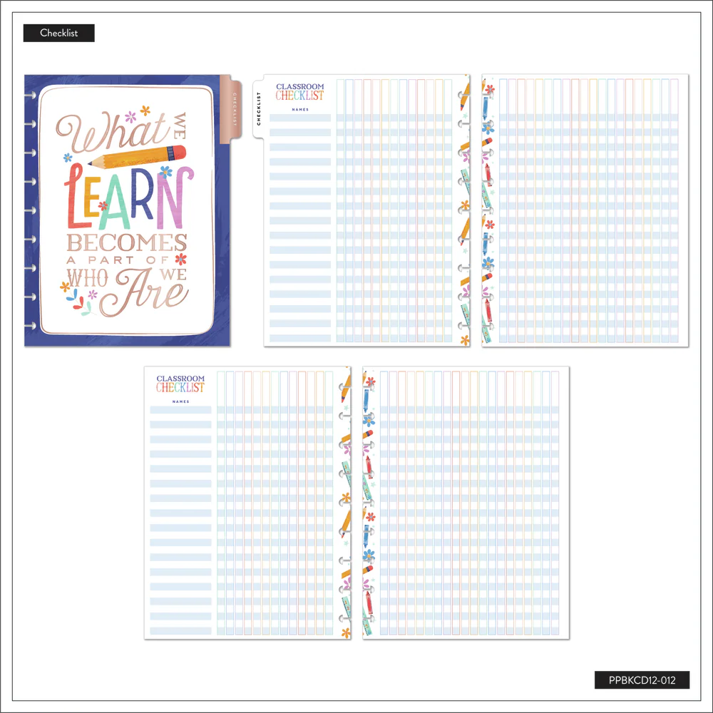 2024 Classroom Brights Teacher Happy Planner Box Kit - Classic Teacher Layout - 12 Months - Image 11
