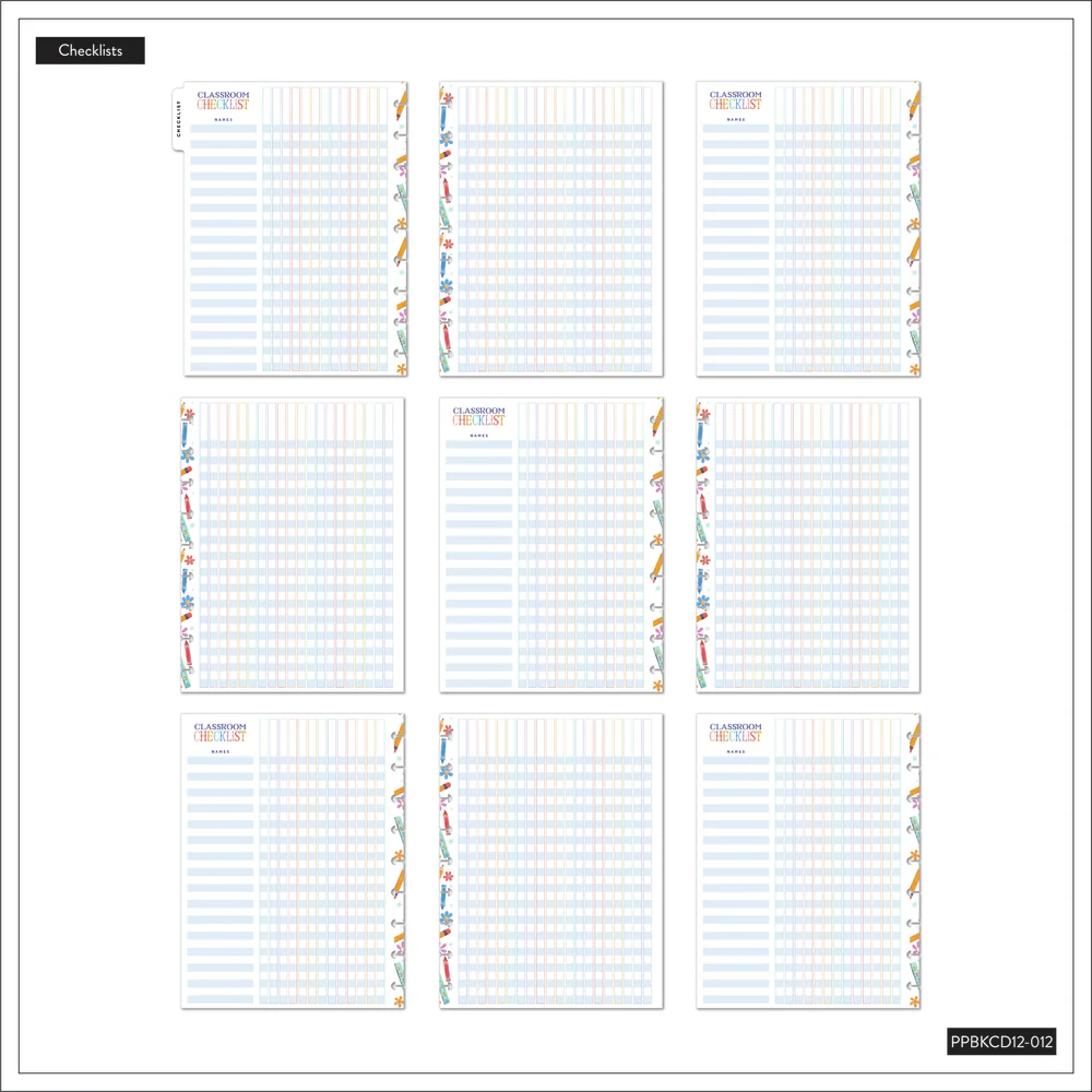 2024 Classroom Brights Teacher Happy Planner Box Kit - Classic Teacher Layout - 12 Months - Image 12