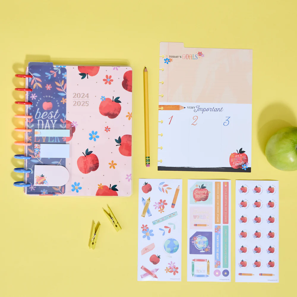 2024 Classroom Brights Teacher Happy Planner Box Kit - Classic Teacher Layout - 12 Months - Image 3