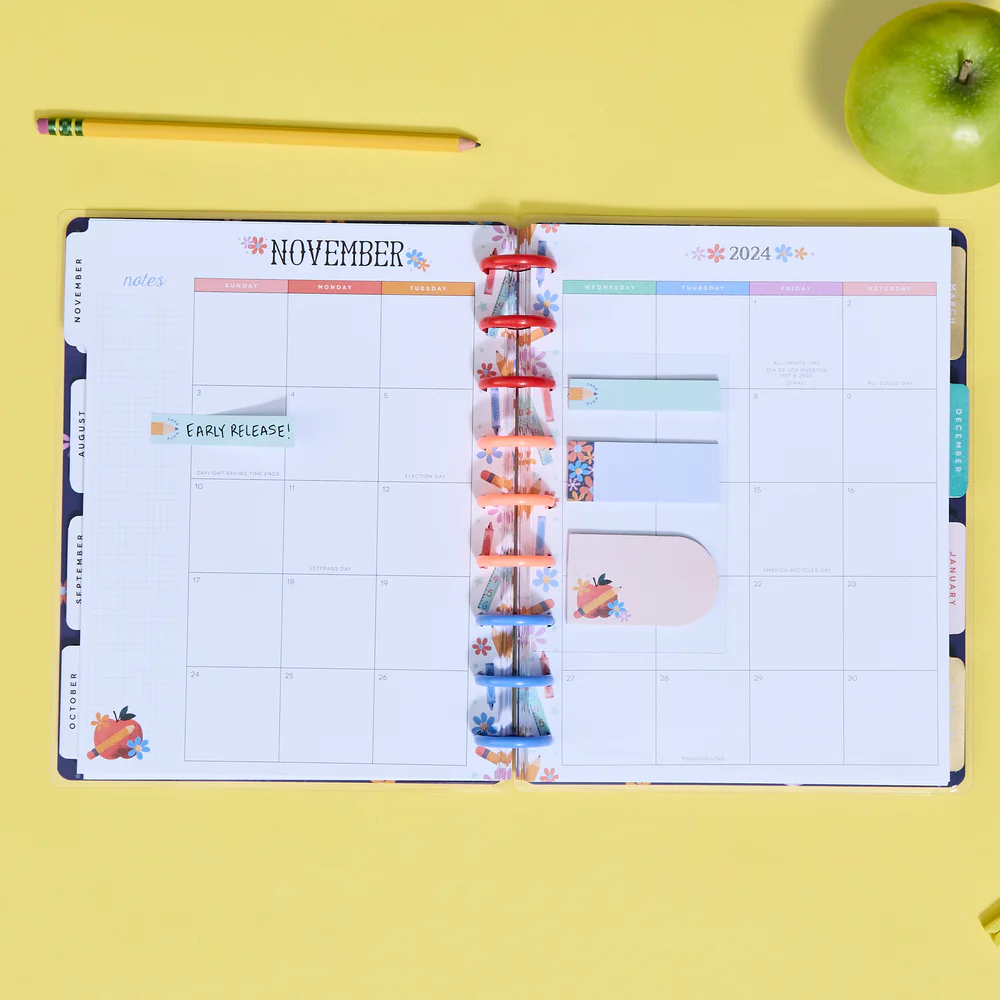2024 Classroom Brights Teacher Happy Planner Box Kit - Classic Teacher Layout - 12 Months - Image 4