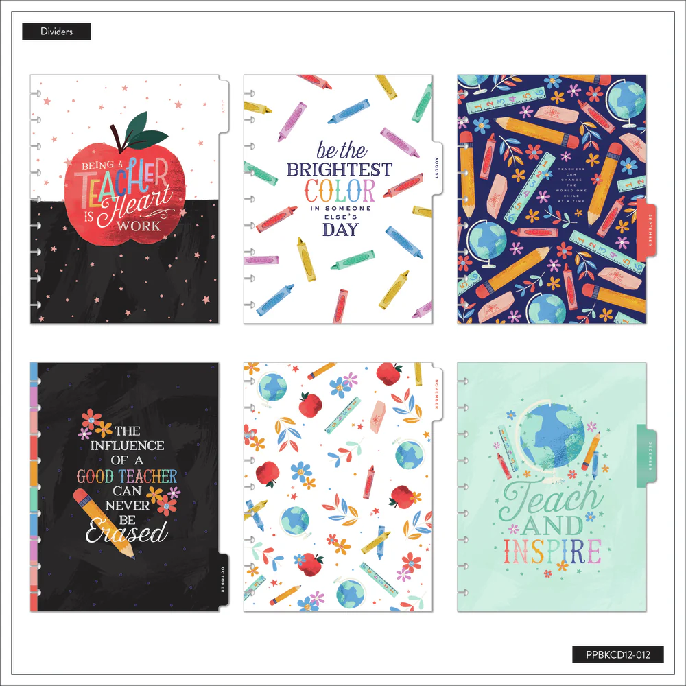 2024 Classroom Brights Teacher Happy Planner Box Kit - Classic Teacher Layout - 12 Months - Image 8