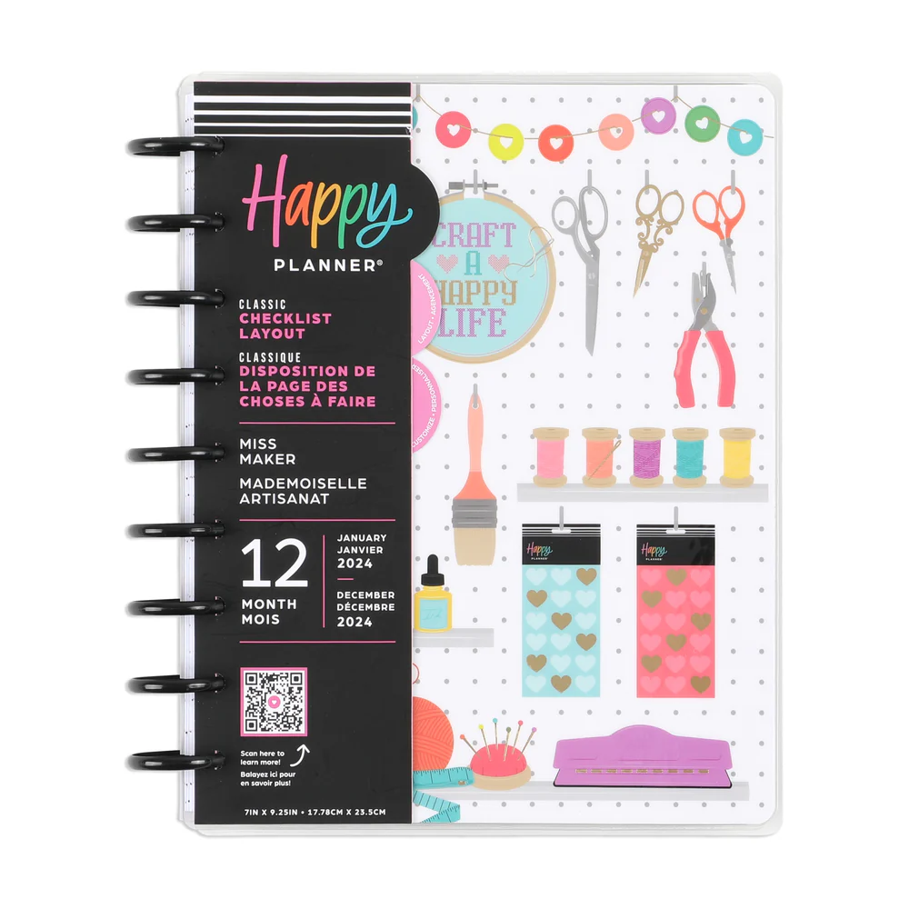 2024 Miss Maker Happy Planner - Classic Checklist Layout - 12 Months - Image 12