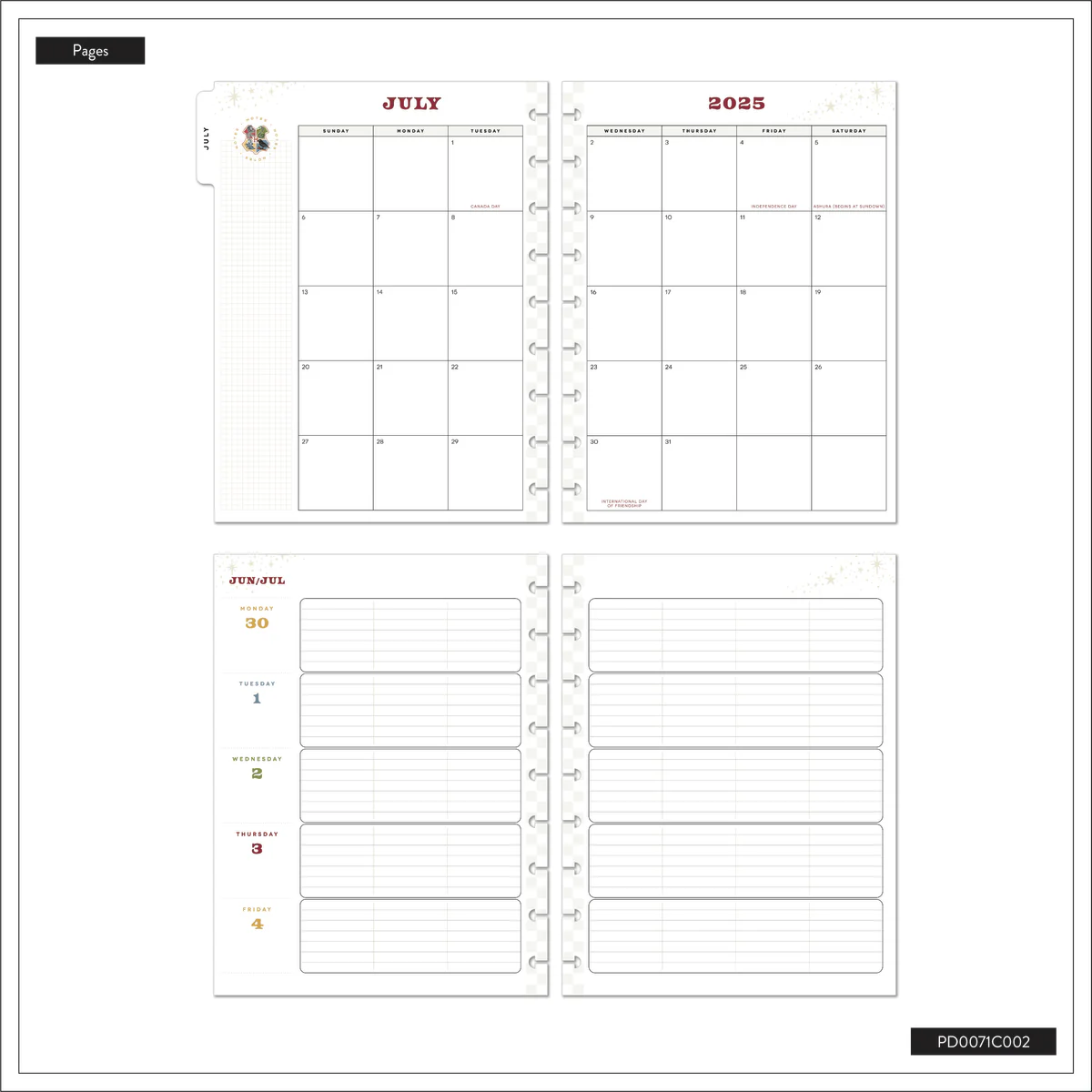 2025–2026 Harry Potter Customizable Teacher Planner - Classic Teacher Layout - 12 Months - Image 22