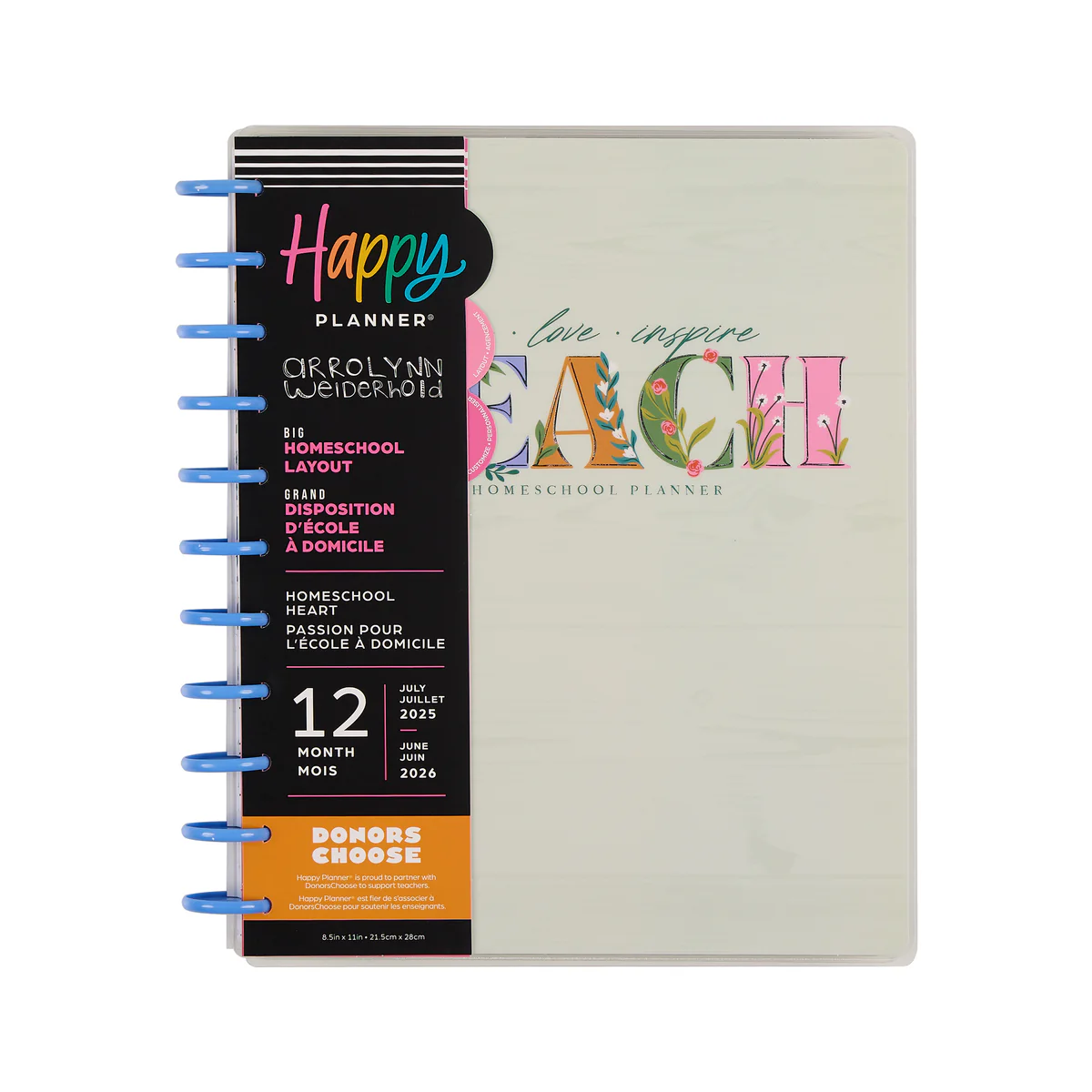 2025–2026 Homeschool Heart Customizable Planner - Big Homeschool Layout - 12 Months - Image 18