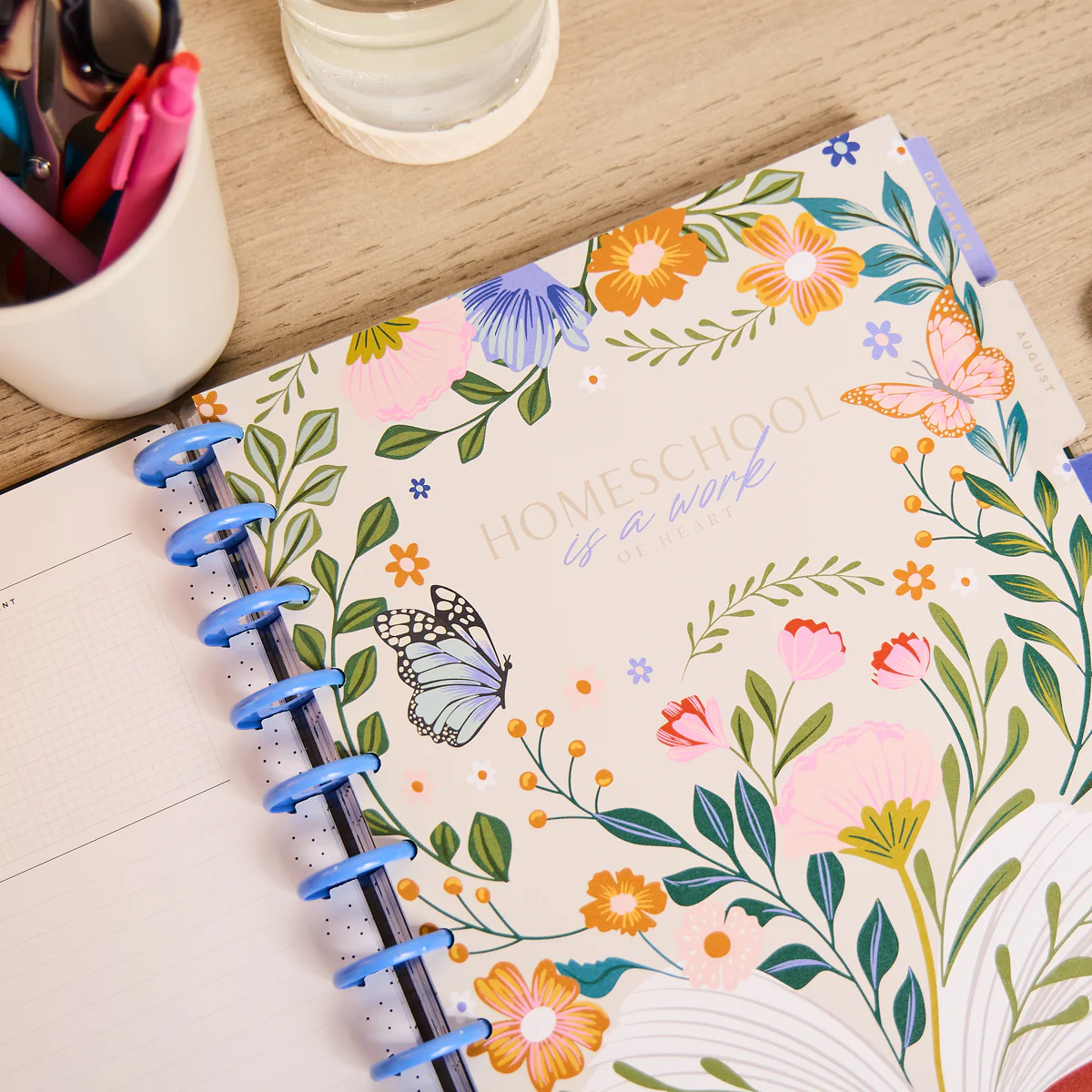 2025–2026 Homeschool Heart Customizable Planner - Big Homeschool Layout - 12 Months - Image 2