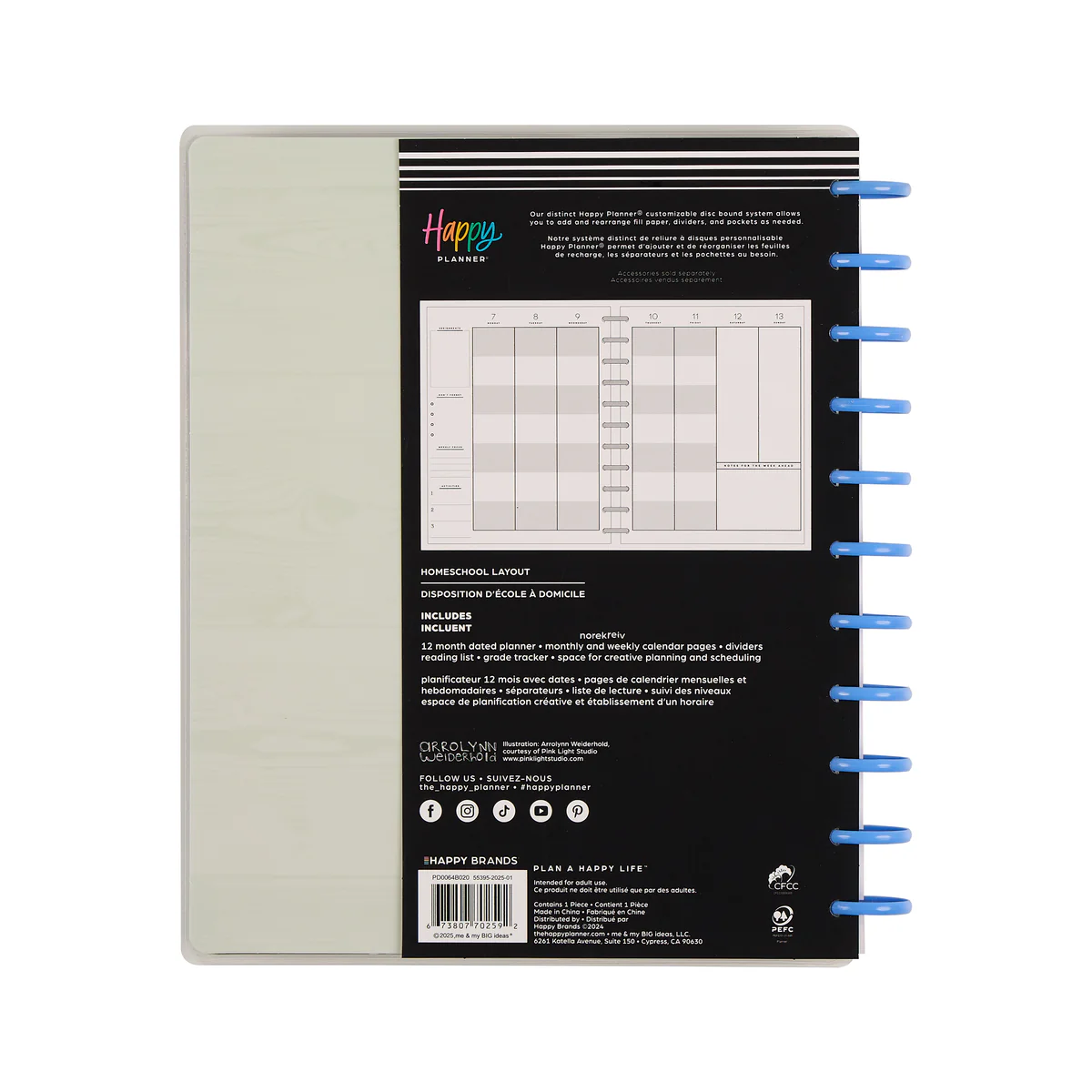 2025–2026 Homeschool Heart Customizable Planner - Big Homeschool Layout - 12 Months - Image 20