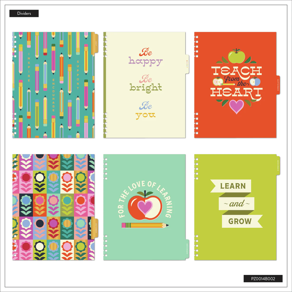 2025–2026 Mod Teacher Customizable Spiral Teacher Planner - Big Teacher Layout - 12 Months - Image 13