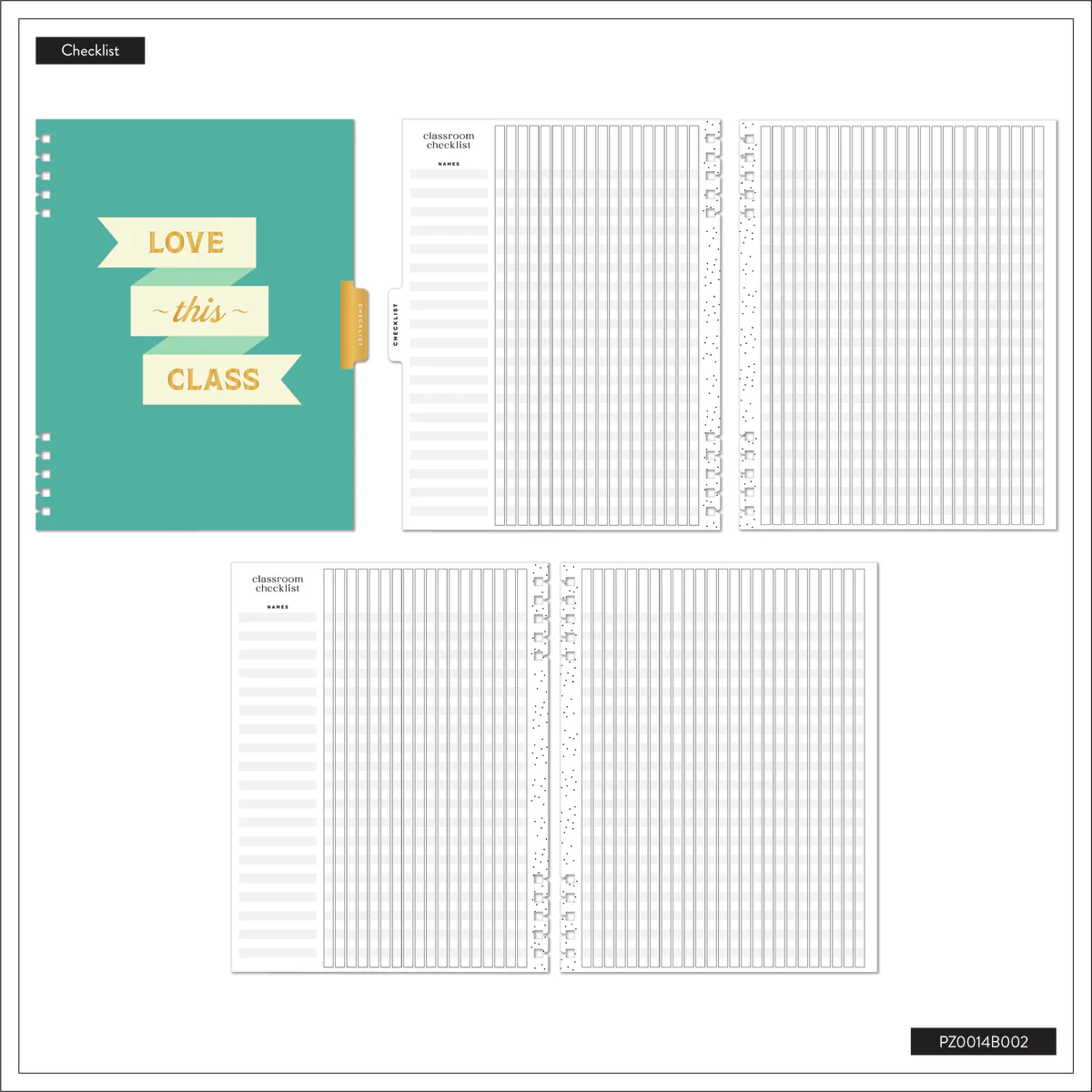 2025–2026 Mod Teacher Customizable Spiral Teacher Planner - Big Teacher Layout - 12 Months - Image 14