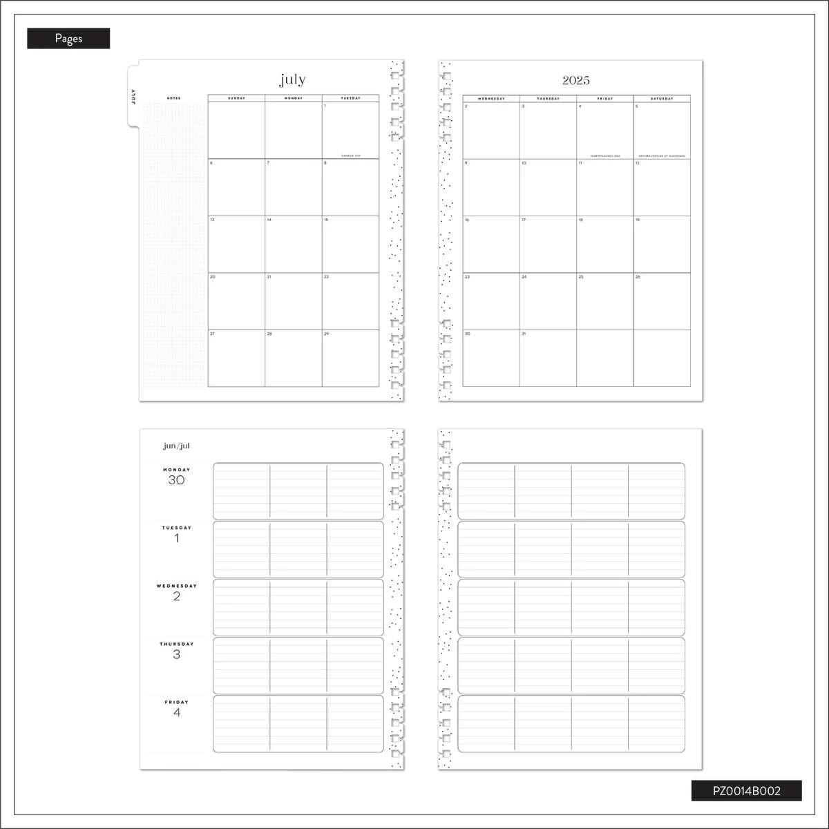 2025–2026 Mod Teacher Customizable Spiral Teacher Planner - Big Teacher Layout - 12 Months - Image 15