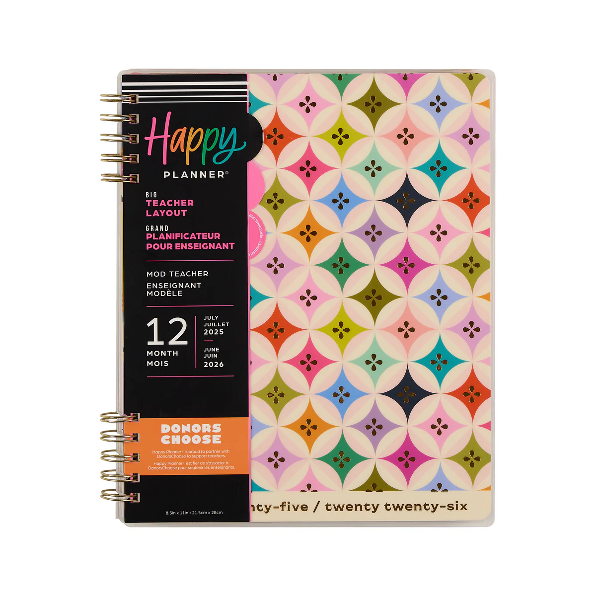 2025–2026 Mod Teacher Customizable Spiral Teacher Planner - Big Teacher Layout - 12 Months - Image 16