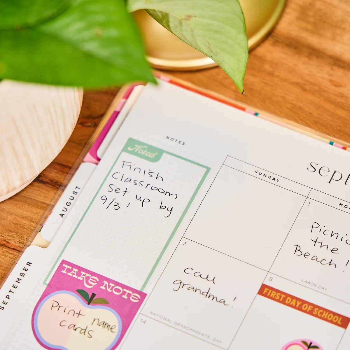 2025–2026 Mod Teacher Customizable Spiral Teacher Planner - Big Teacher Layout - 12 Months - Image 7