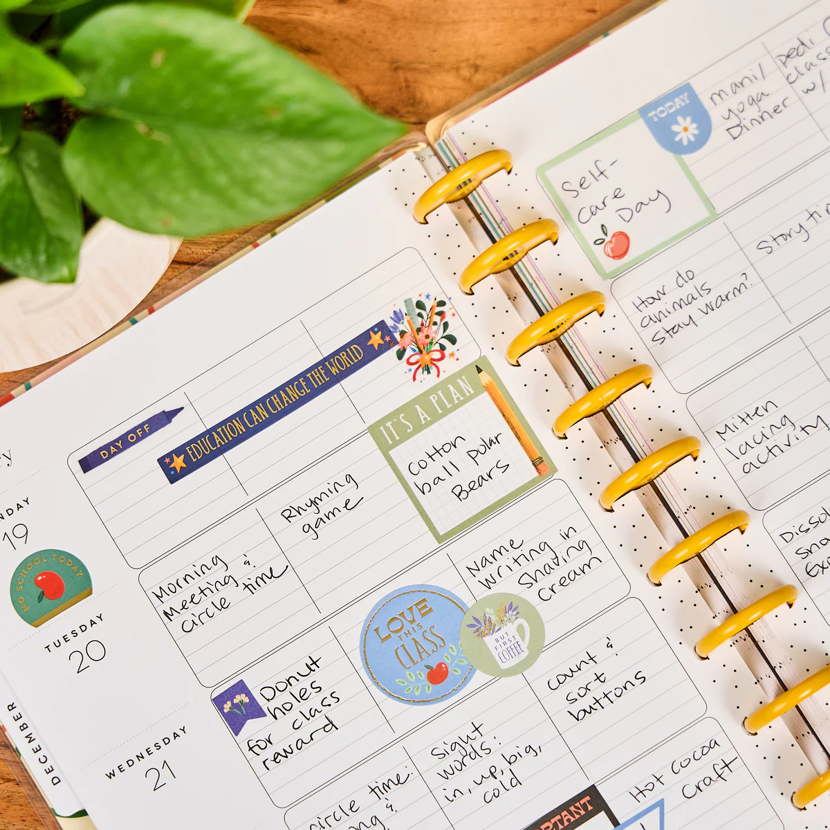 2025–2026 Mod Teacher Customizable Teacher Planner - Classic Teacher Layout - 12 Months - Image 4