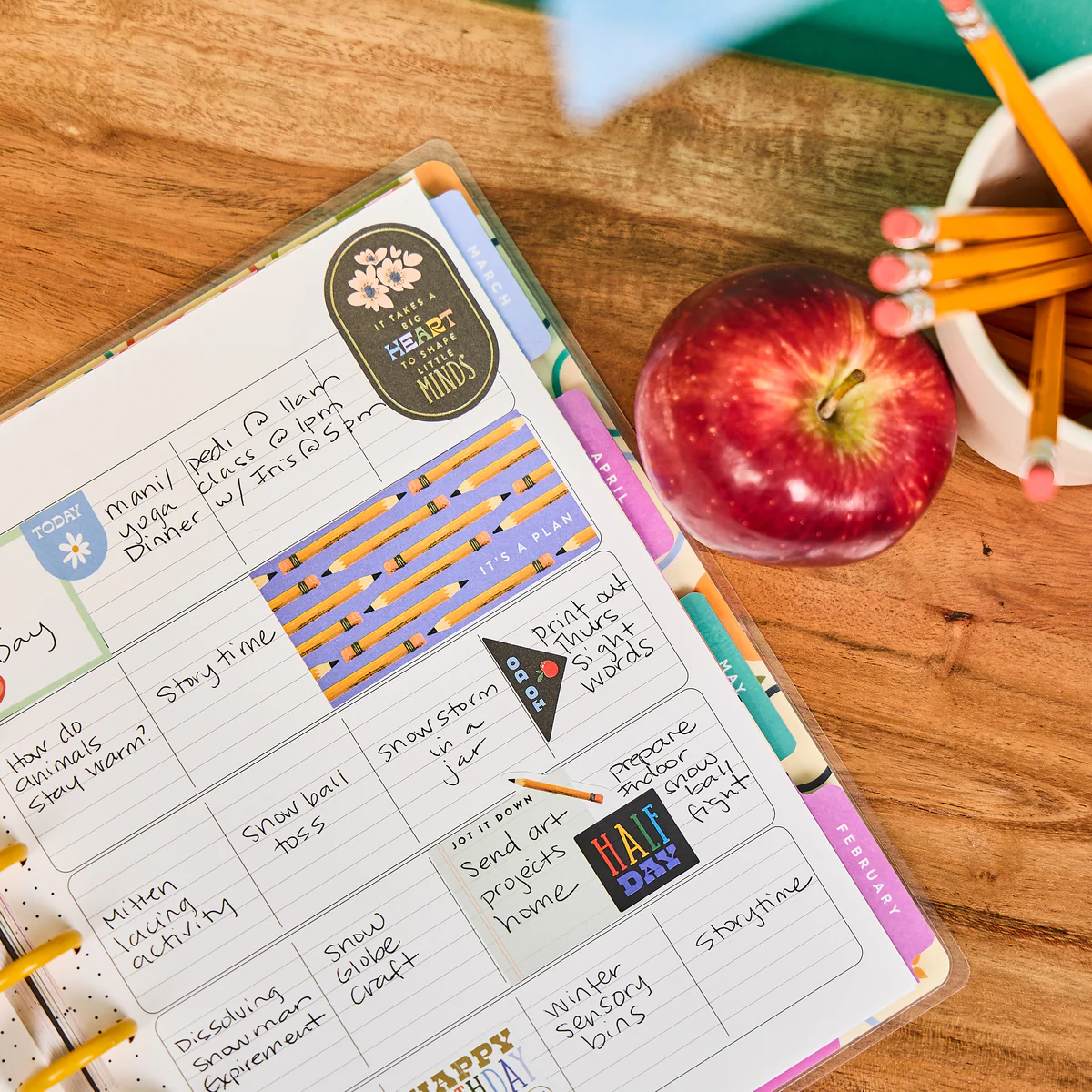 2025–2026 Mod Teacher Customizable Teacher Planner - Classic Teacher Layout - 12 Months - Image 5