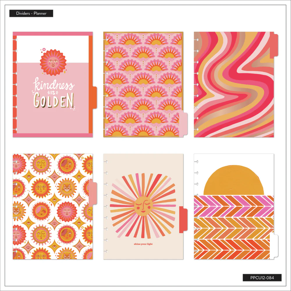 Undated Cat Coq x Happy Planner Retro Sunset Planner - Classic Dashboard Layout - 12 Months - Image 10