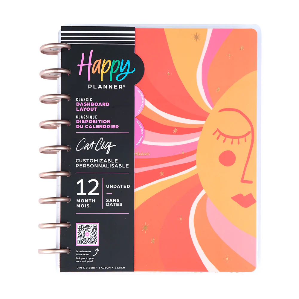 Undated Cat Coq x Happy Planner Retro Sunset Planner - Classic Dashboard Layout - 12 Months - Image 12