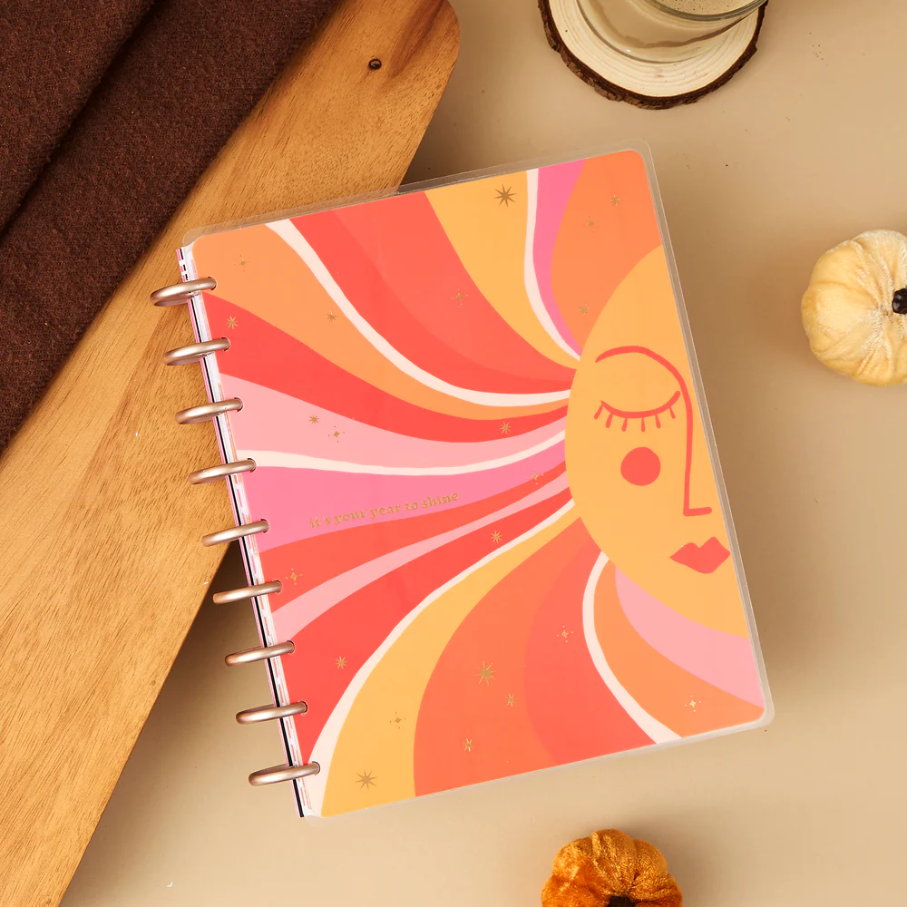 Undated Cat Coq x Happy Planner Retro Sunset Planner - Classic Dashboard Layout - 12 Months - Image 3