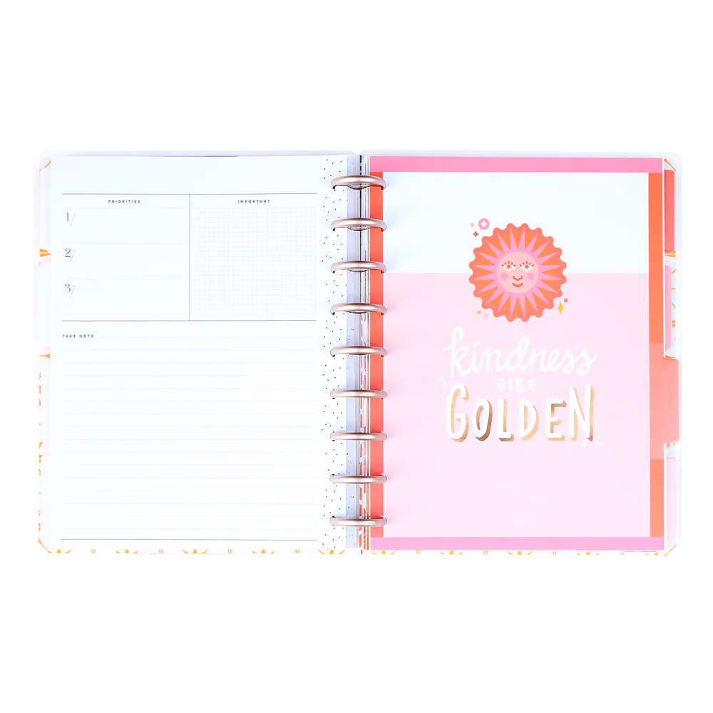 Undated Cat Coq x Happy Planner Retro Sunset Planner - Classic Dashboard Layout - 12 Months - Image 4