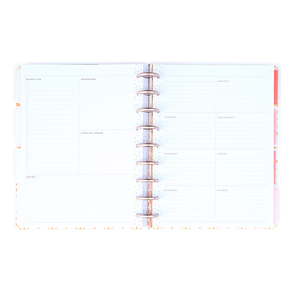 Undated Cat Coq x Happy Planner Retro Sunset Planner - Classic Dashboard Layout - 12 Months - Image 6