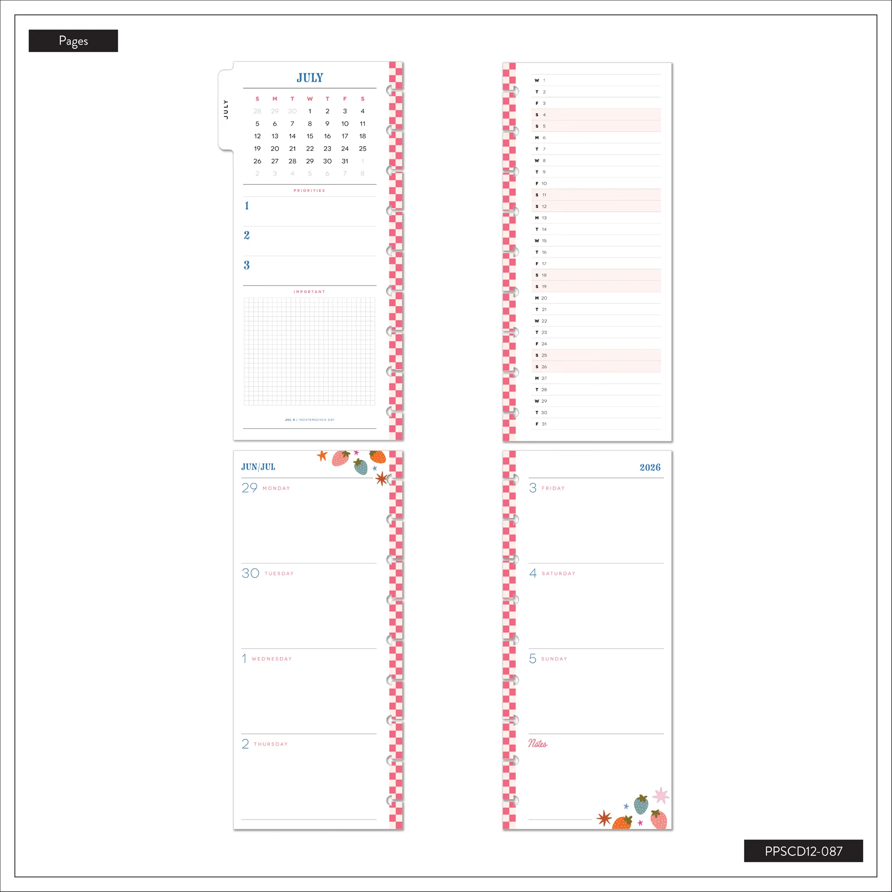 2026–2027 A Festive Year Customizable Planner - Skinny Classic Horizontal Layout - 12 Months - Image 15