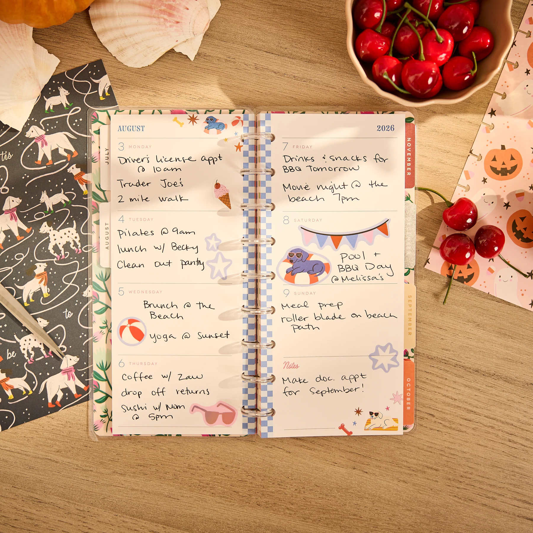 2026–2027 A Festive Year Customizable Planner - Skinny Classic Horizontal Layout - 12 Months - Image 4