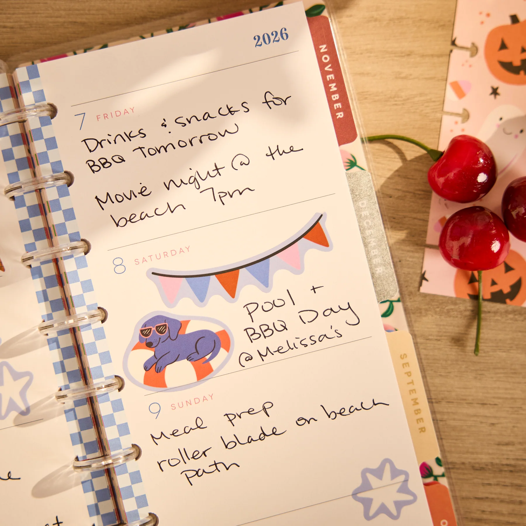 2026–2027 A Festive Year Customizable Planner - Skinny Classic Horizontal Layout - 12 Months - Image 6