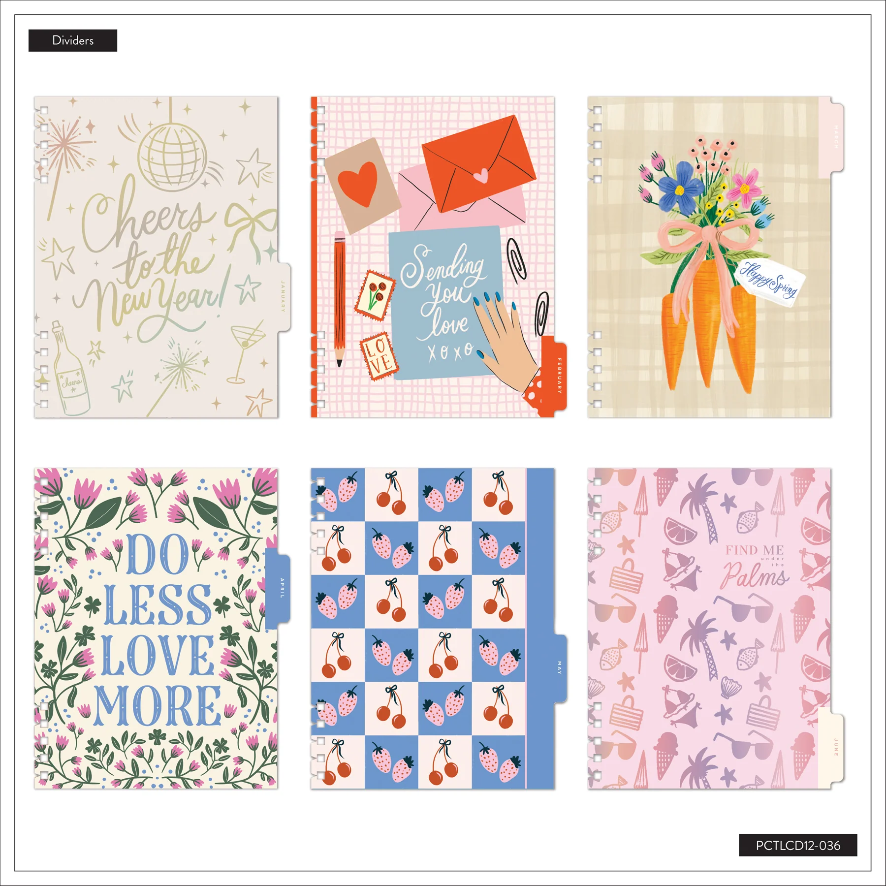 2026–2027 A Festive Year Customizable Spiral Planner - Classic Dashboard Layout - 12 Months - Image 13