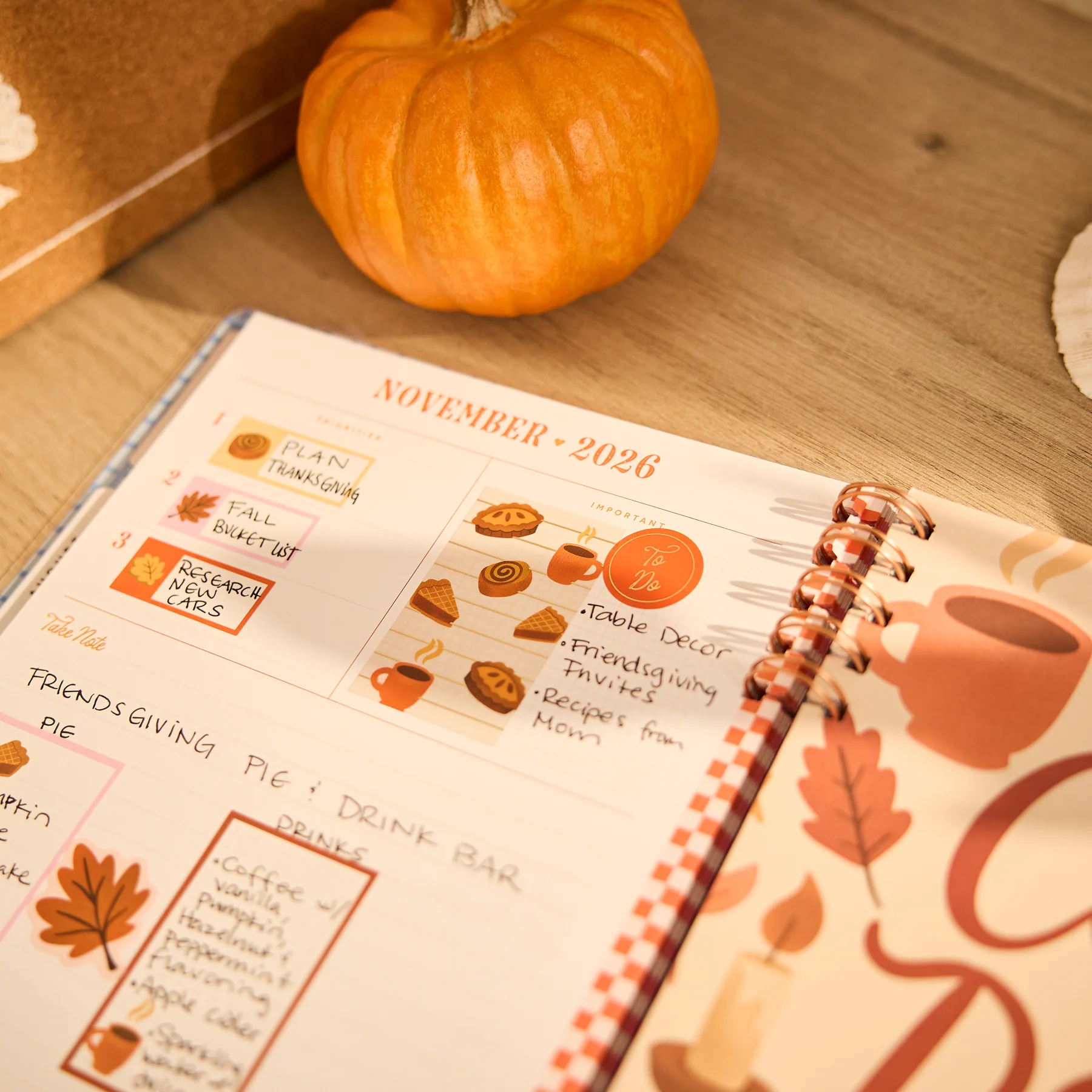 2026–2027 A Festive Year Customizable Spiral Planner - Classic Dashboard Layout - 12 Months - Image 6
