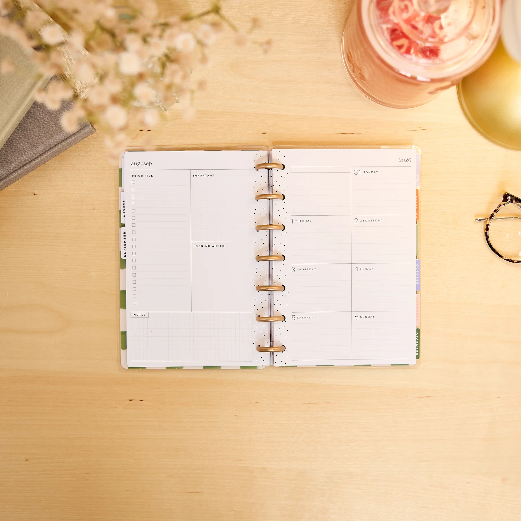2026–2027 Blossom Bright Customizable Planner - Mini Dashboard Layout - 12 Months - Image 10