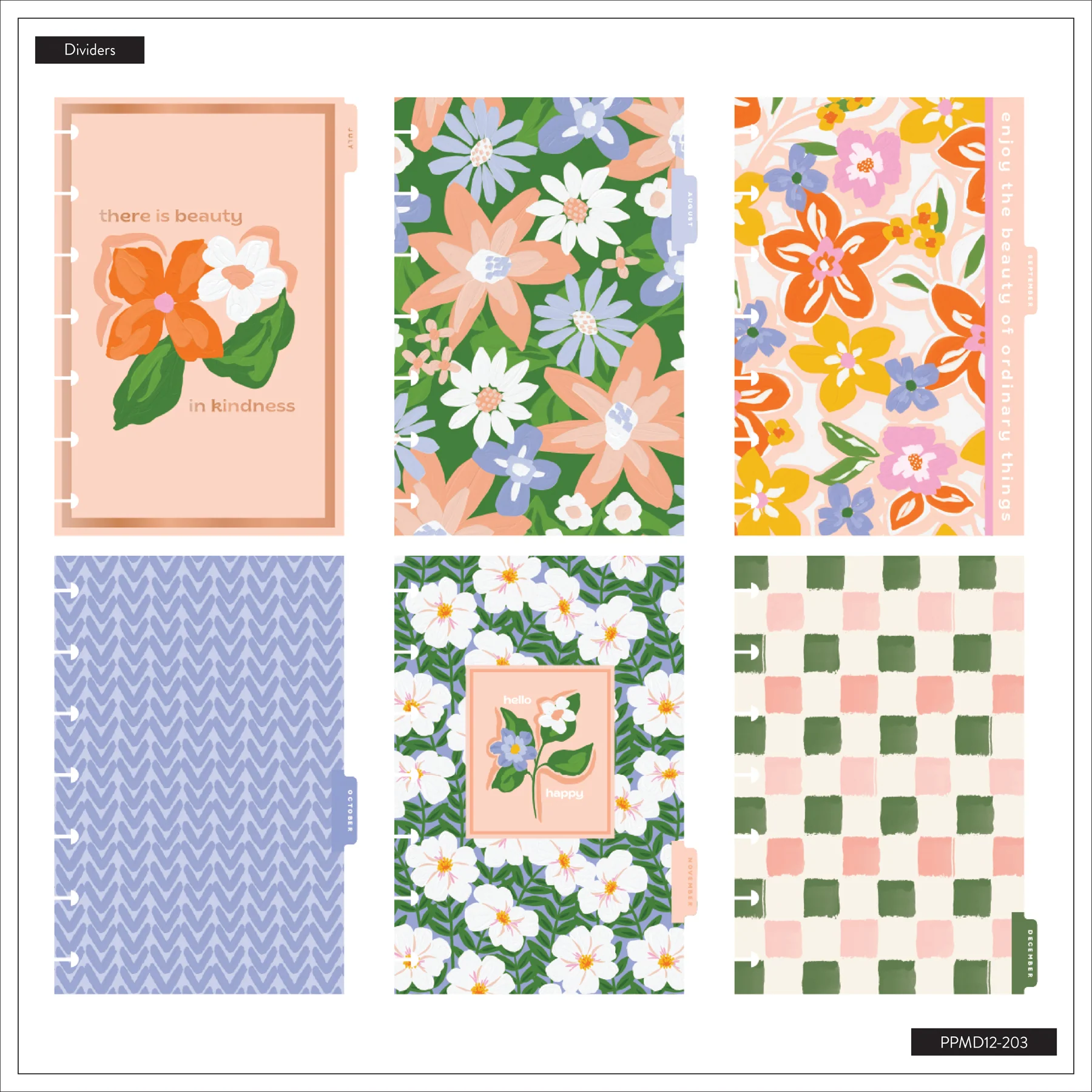 2026–2027 Blossom Bright Customizable Planner - Mini Dashboard Layout - 12 Months - Image 14