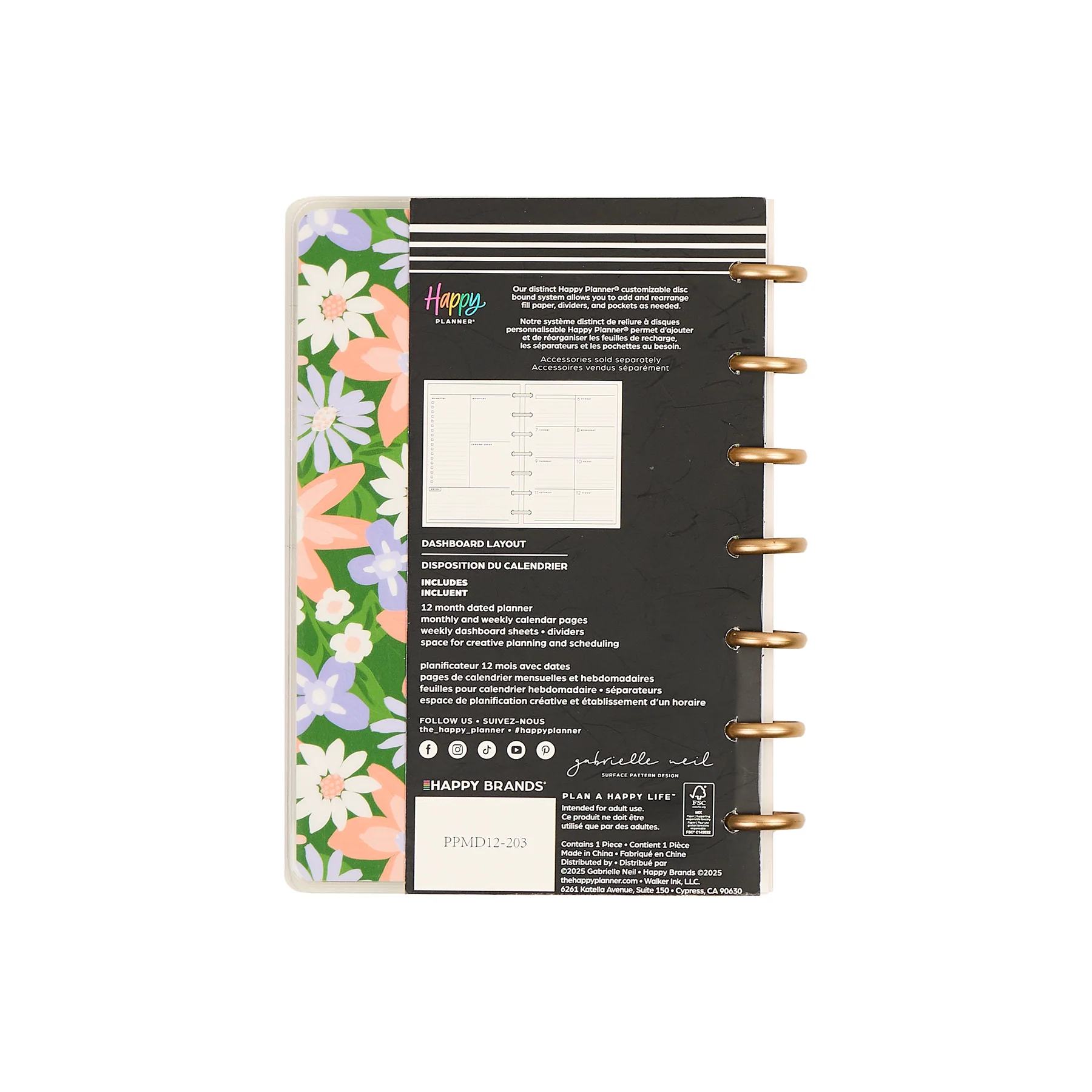 2026–2027 Blossom Bright Customizable Planner - Mini Dashboard Layout - 12 Months - Image 19