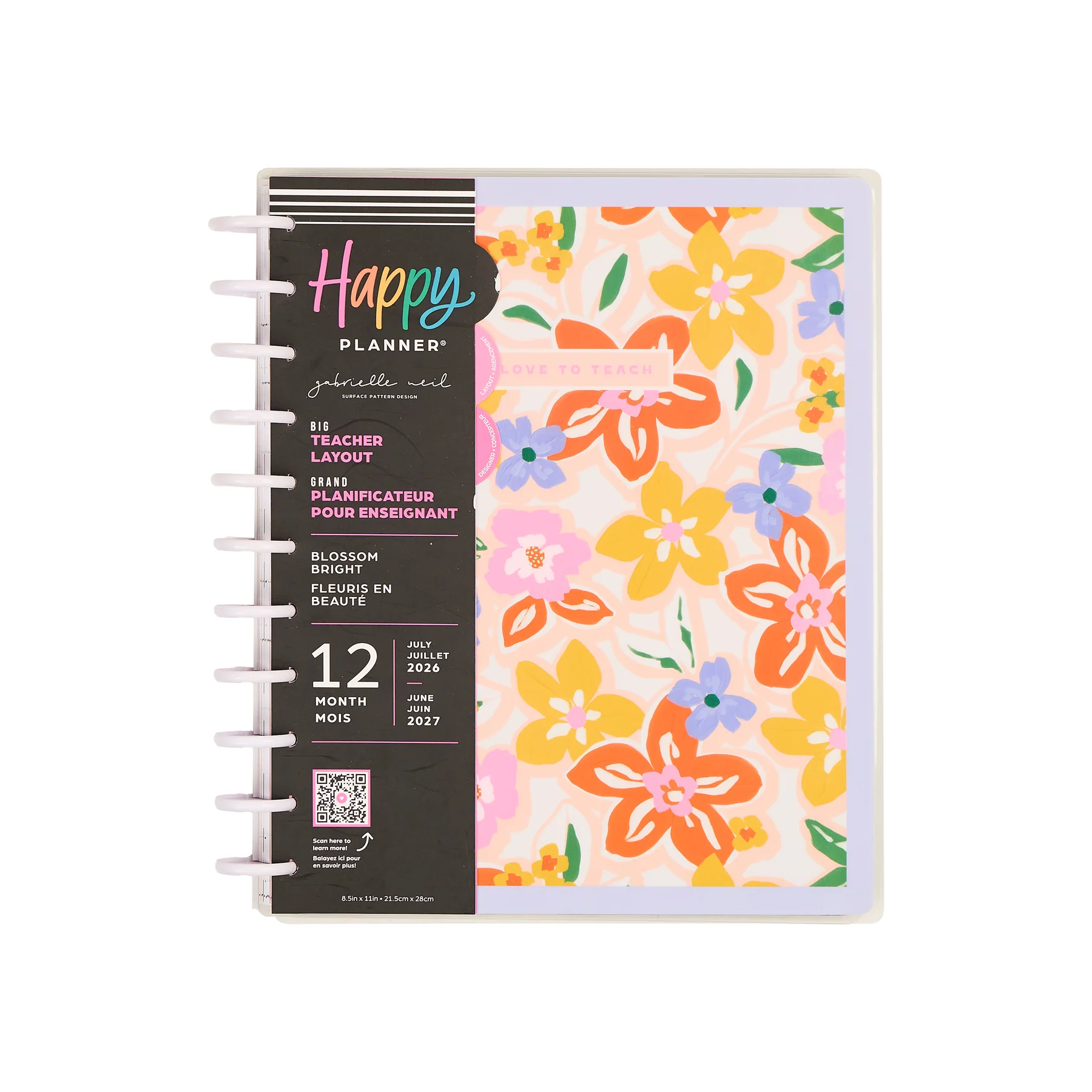 2026–2027 Blossom Bright Customizable Teacher Planner - Big Teacher Layout - 12 Months - Image 20