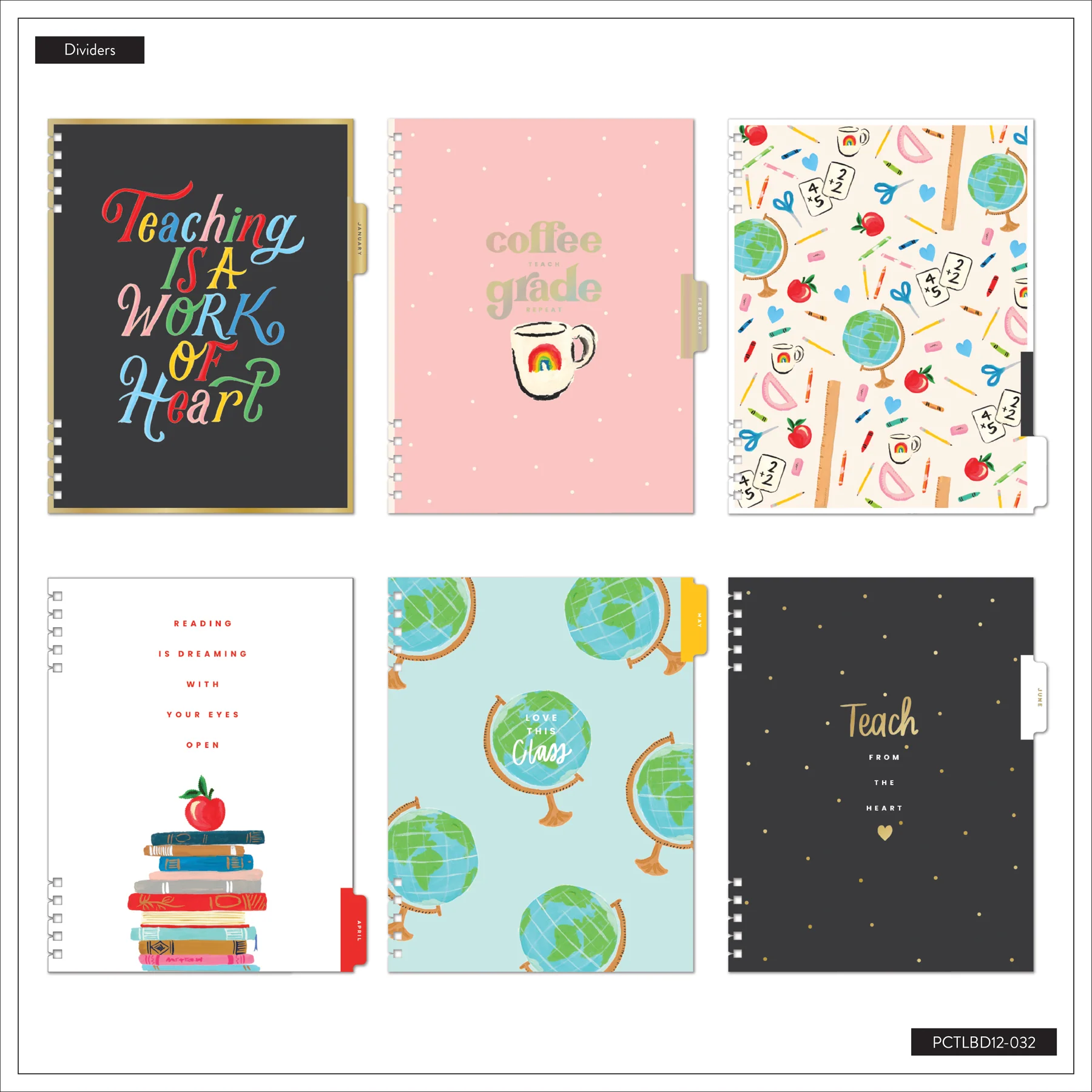 2026–2027 Bright Lessons Customizable Spiral Teacher Planner - Big Teacher Layout - 12 Months - Image 15