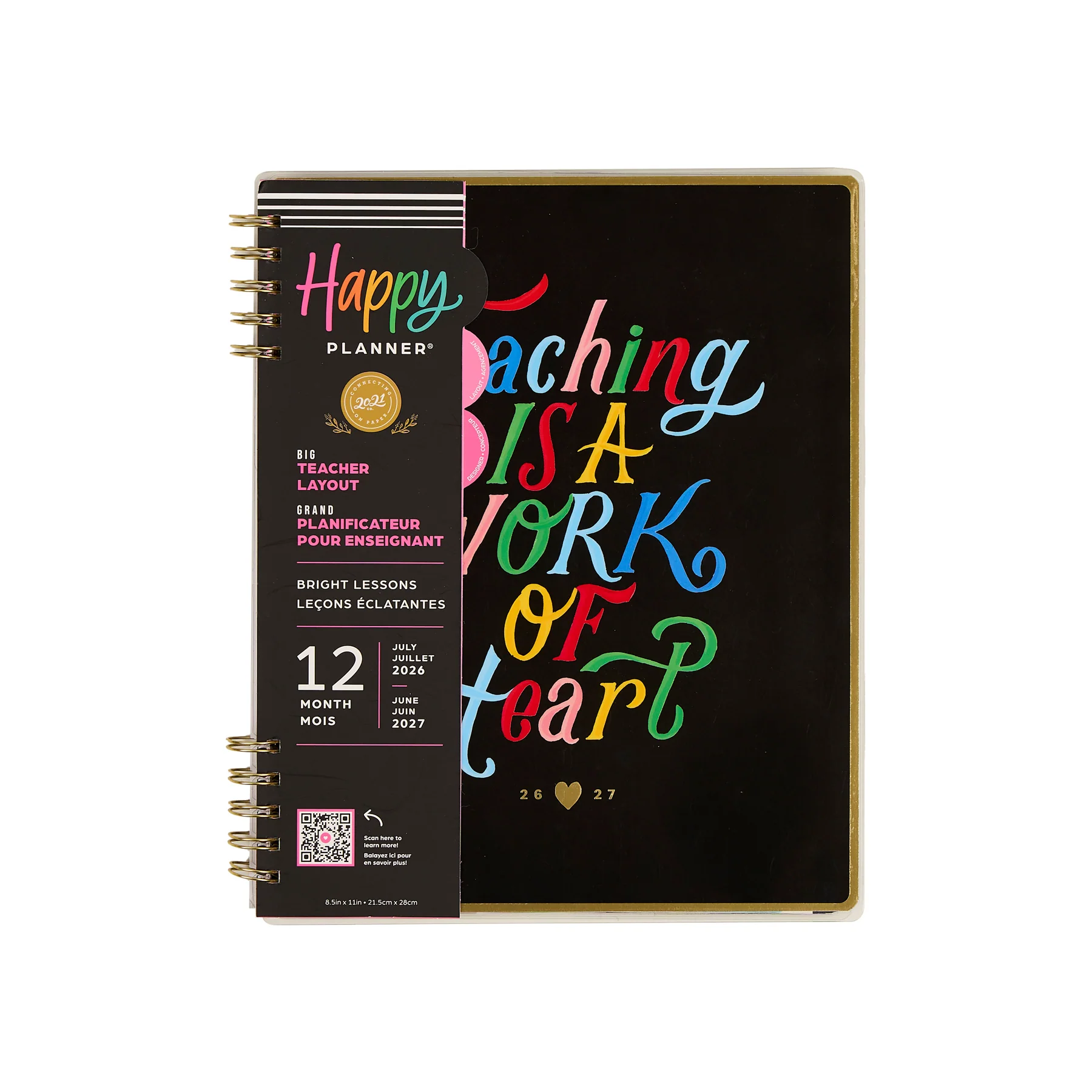 2026–2027 Bright Lessons Customizable Spiral Teacher Planner - Big Teacher Layout - 12 Months - Image 18