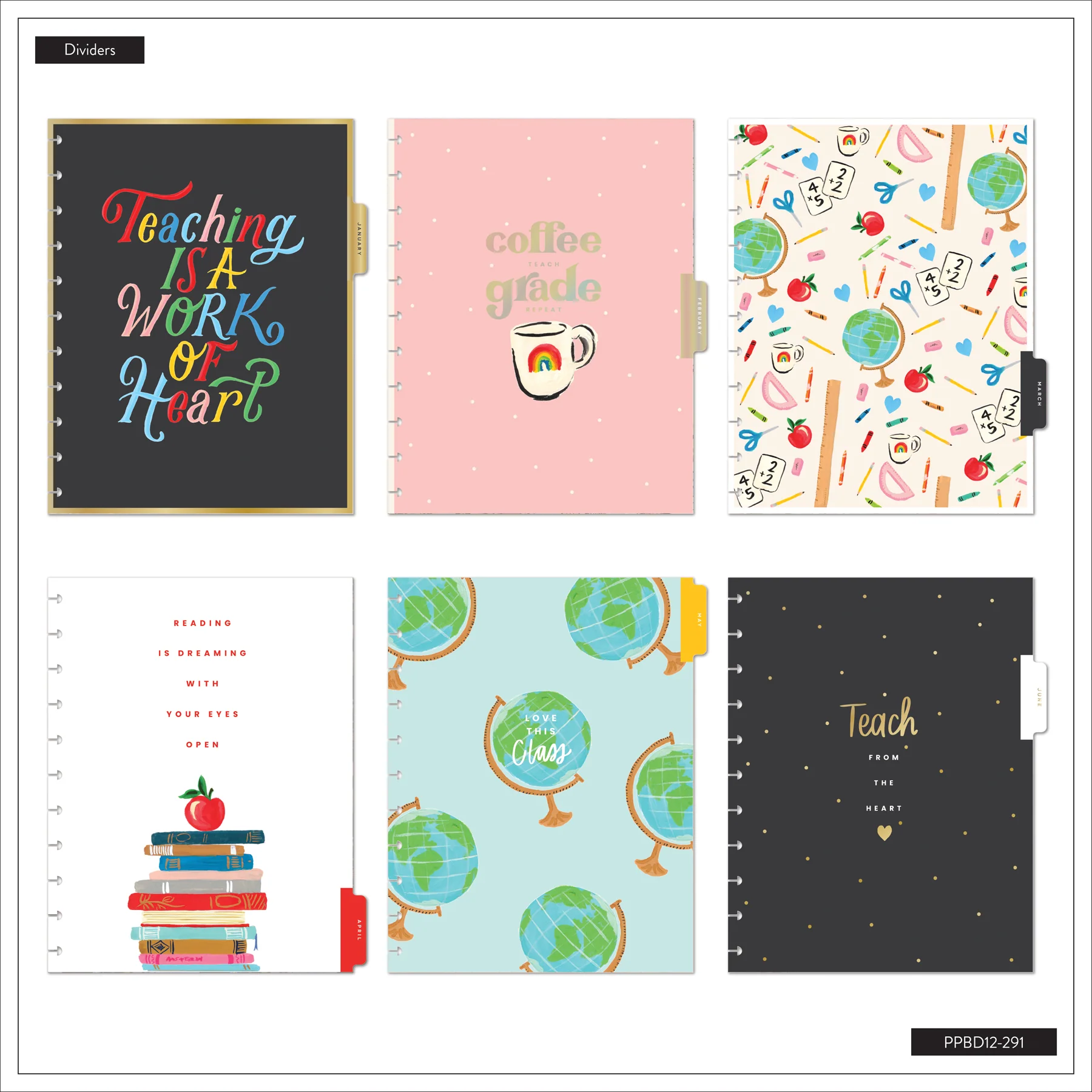 2026–2027 Bright Lessons Customizable Teacher Planner - Big Teacher Layout - 12 Months - Image 15