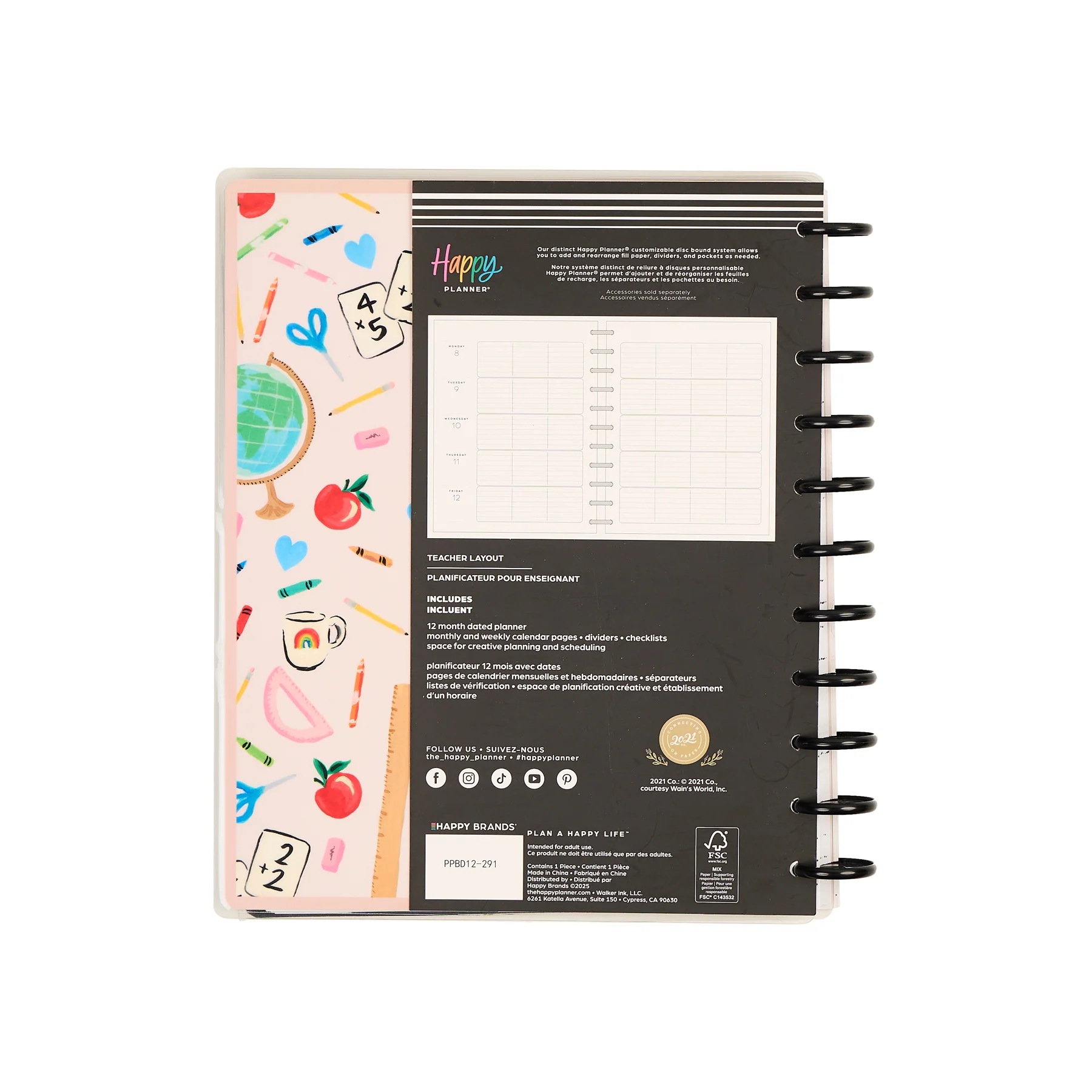 2026–2027 Bright Lessons Customizable Teacher Planner - Big Teacher Layout - 12 Months - Image 18